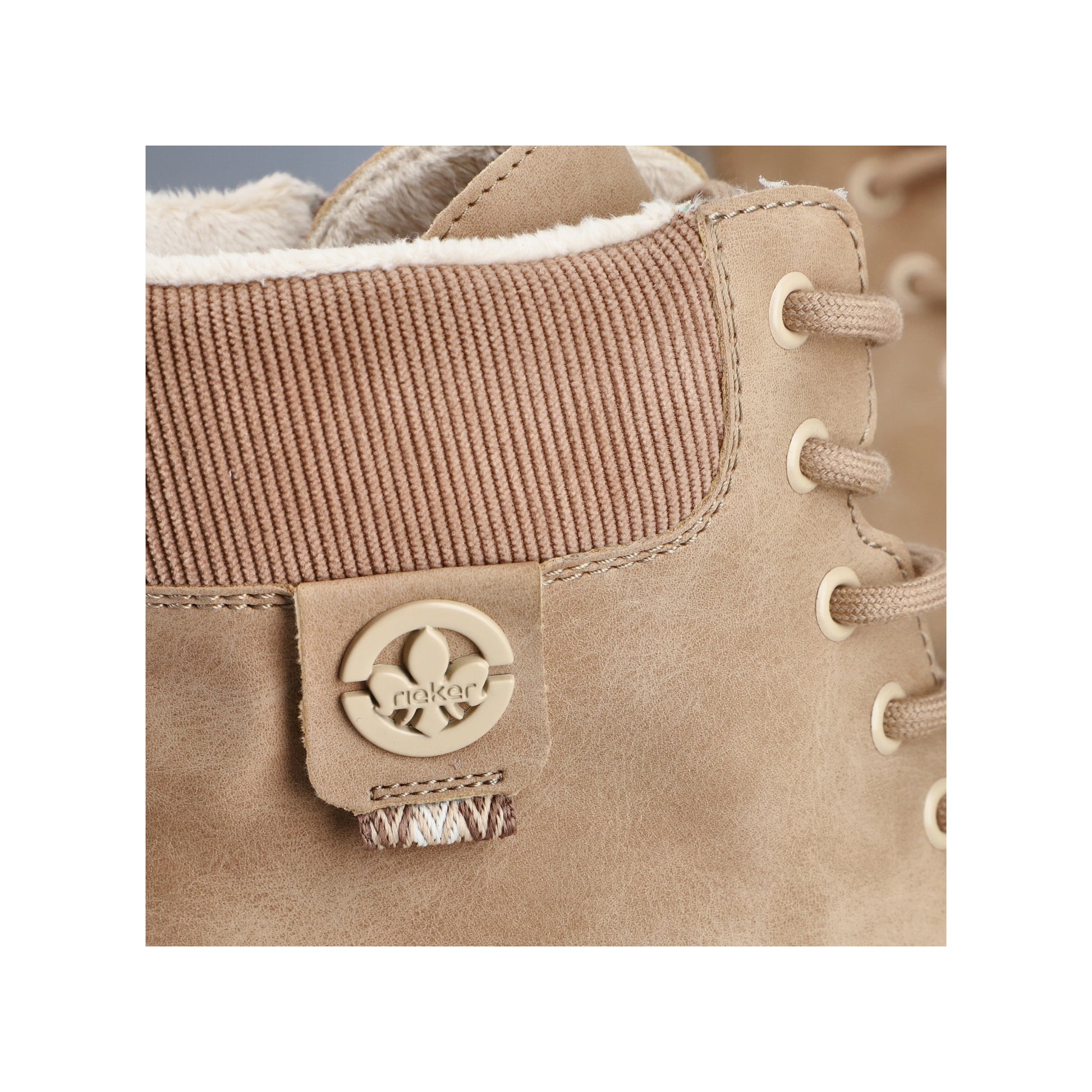 Beige Zip Boots for Women | Rieker 74532-60