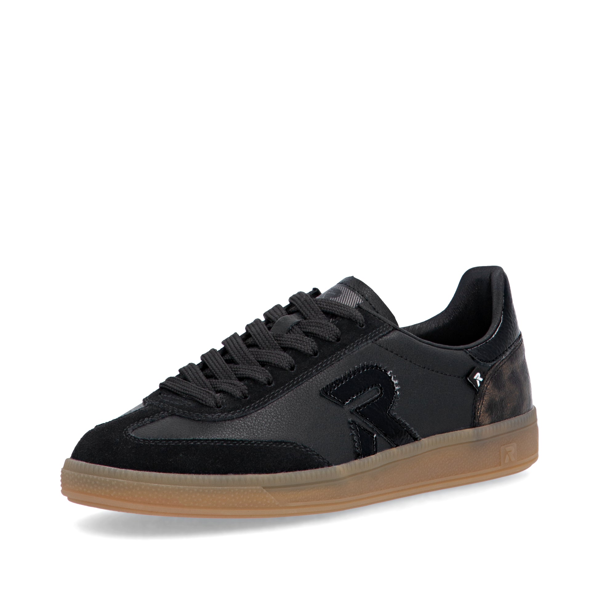 Black Elasticated Shoes for Women | Rieker W2200-03