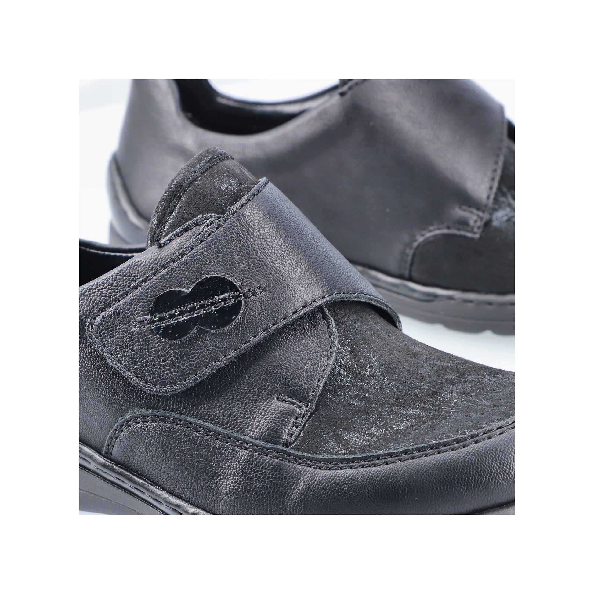 Black Hook & Loop Shoes for Women | Rieker 48954-00