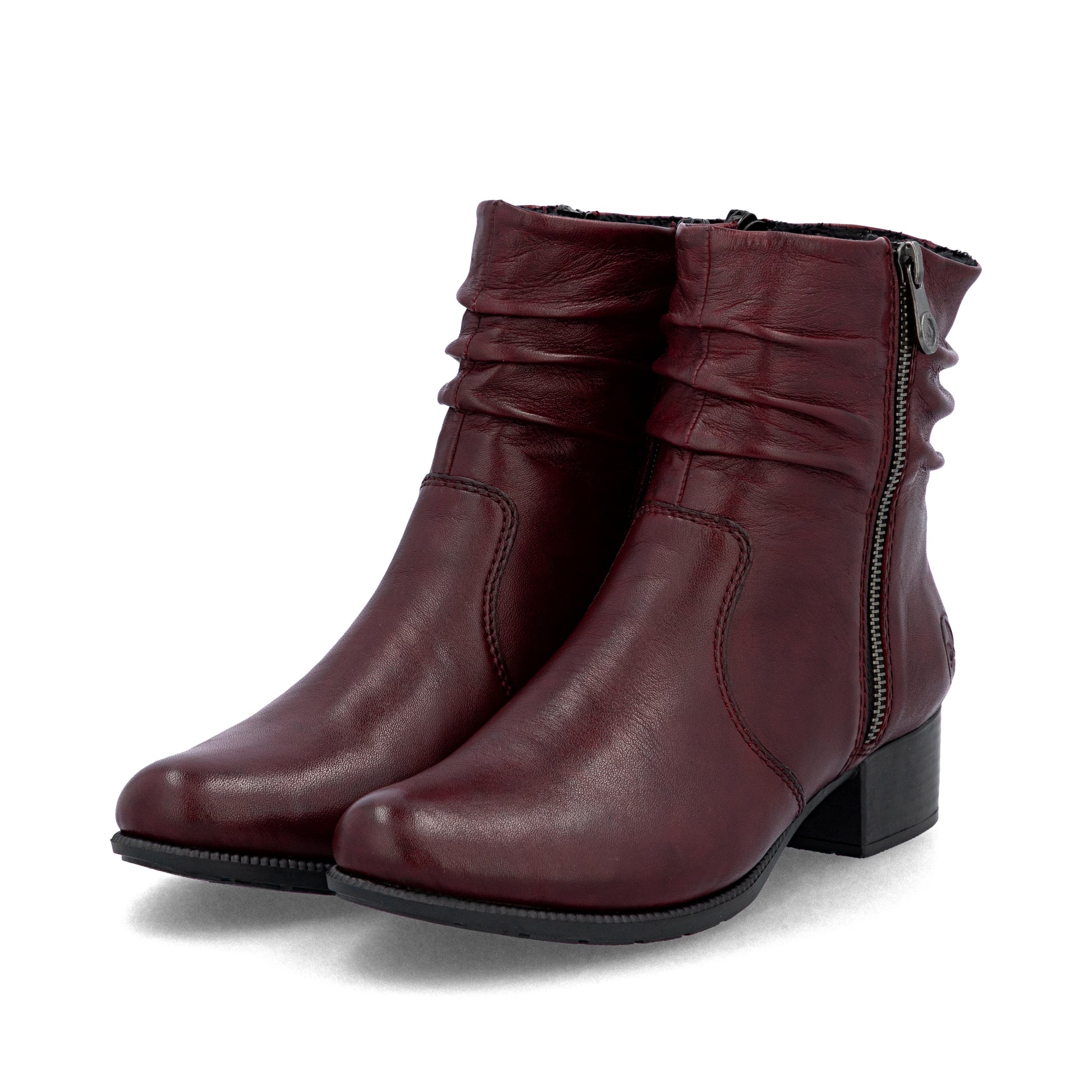 Red Zip Boots for Women | Rieker 78656-35