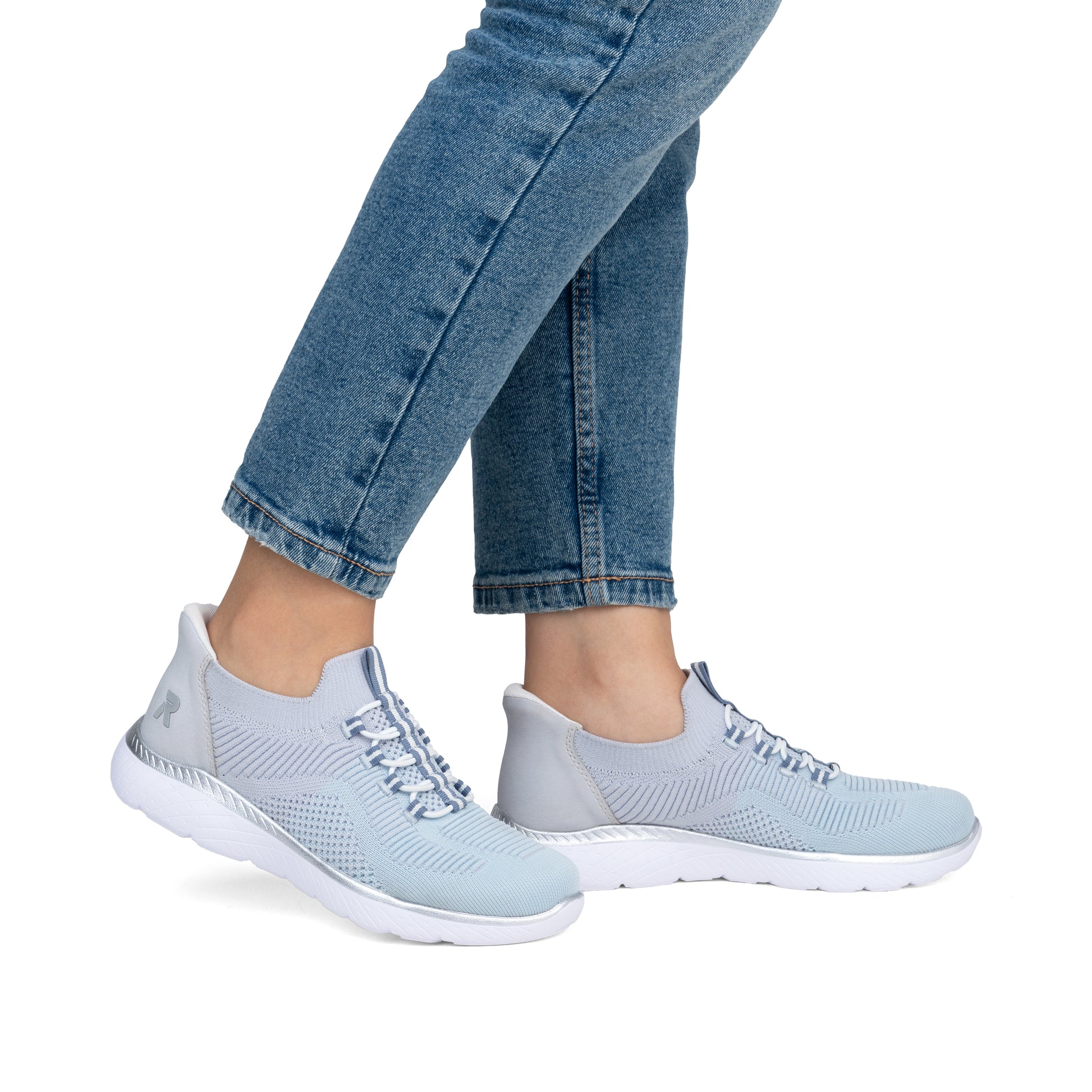 Blue Elasticated Shoes for Women | Rieker M5066-30