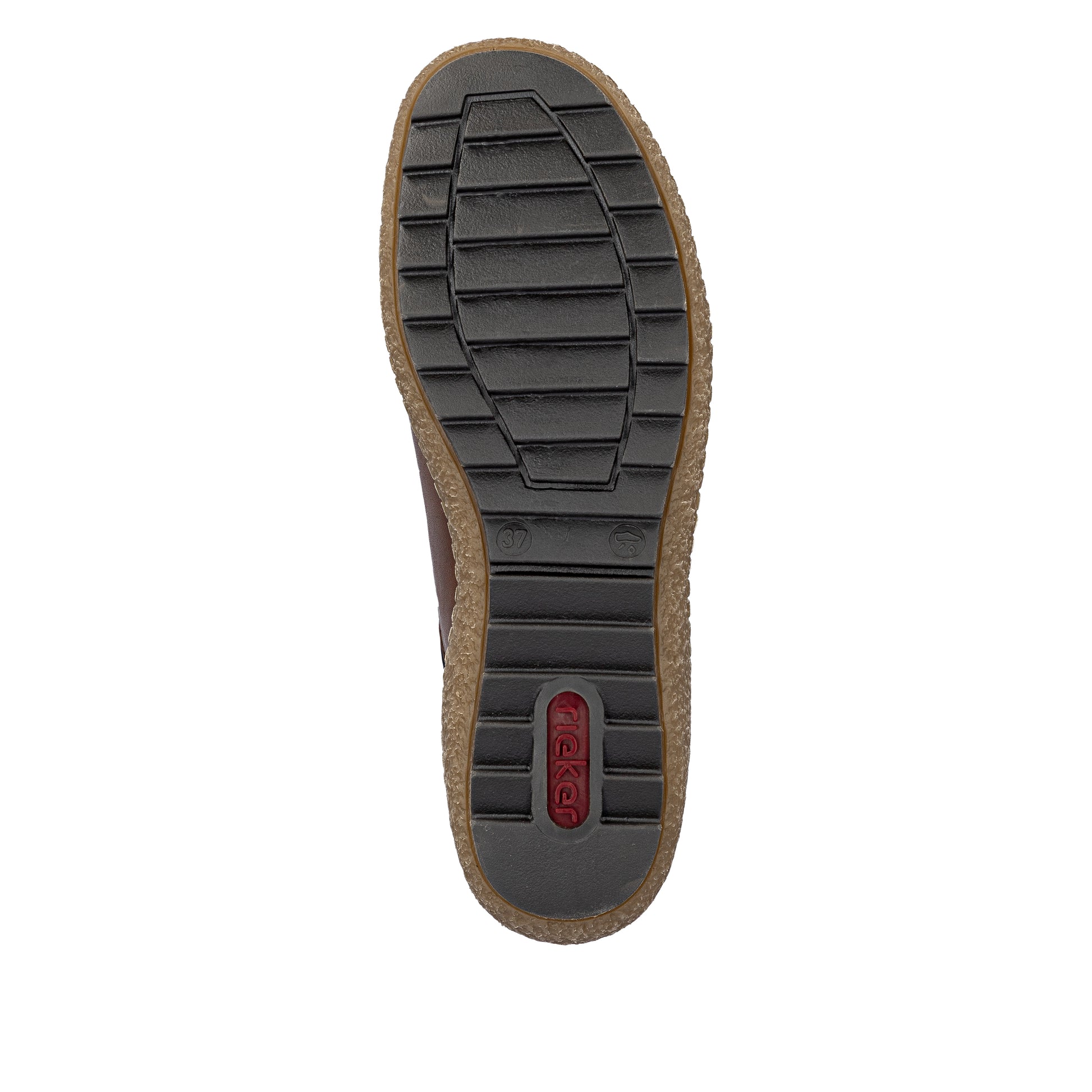 Brown Elasticated Shoes for Women | Rieker L7562-22