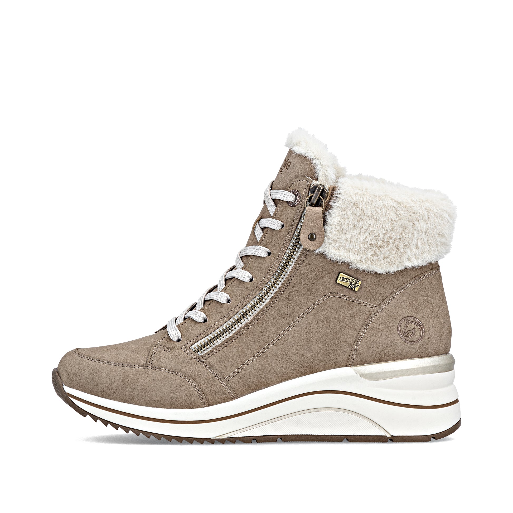 Brown Zip Boots for Women | Remonte D0T77-20