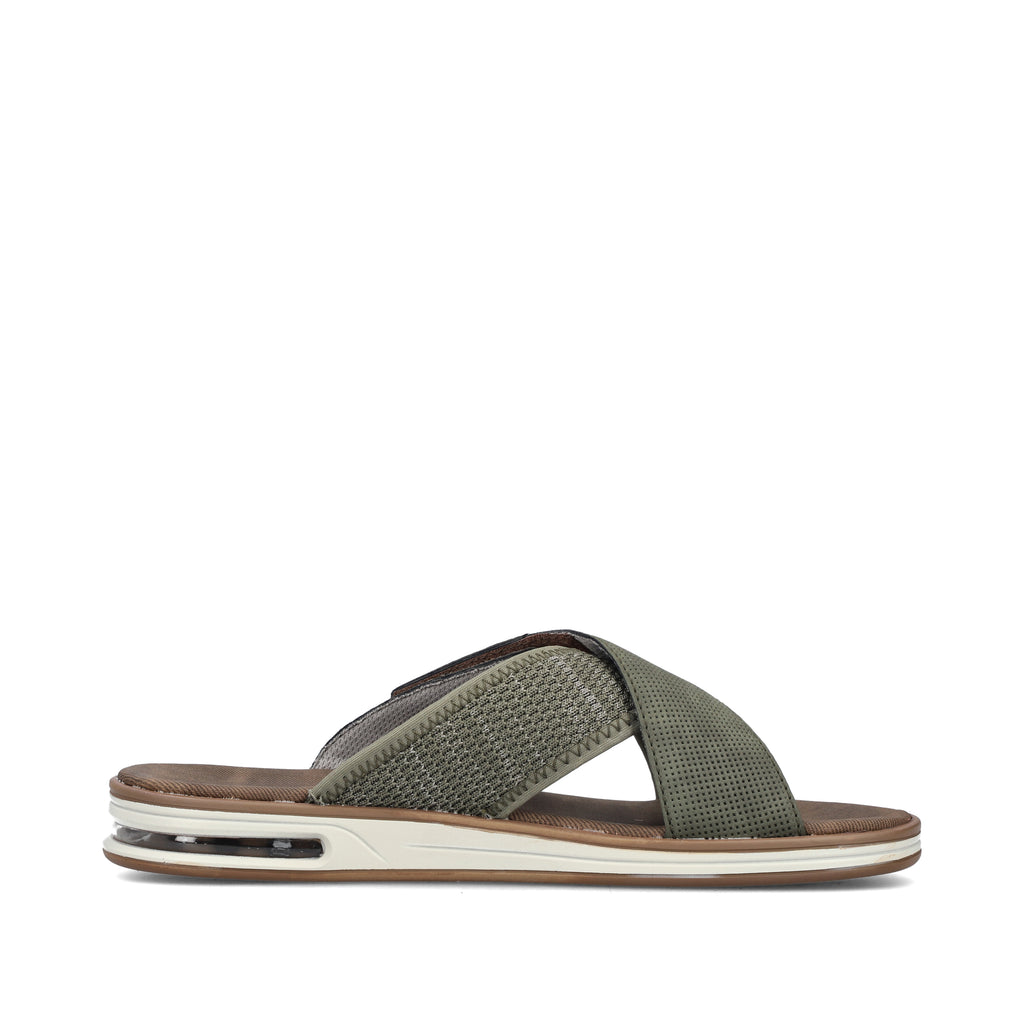 Green Hook & Loop Sandals for Men | Rieker 29083-52