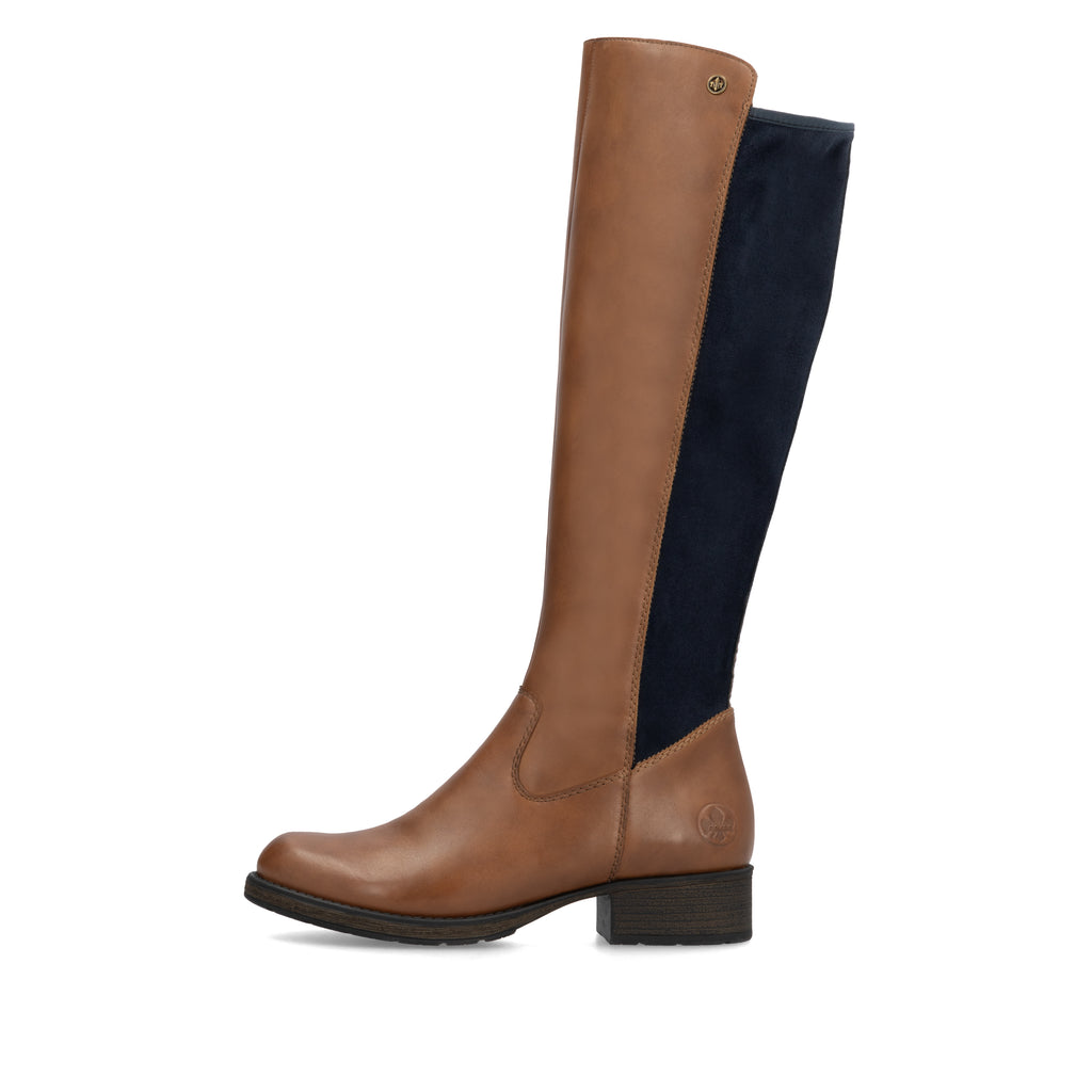 Brown Zip Boots for Women | Rieker Z9591-23