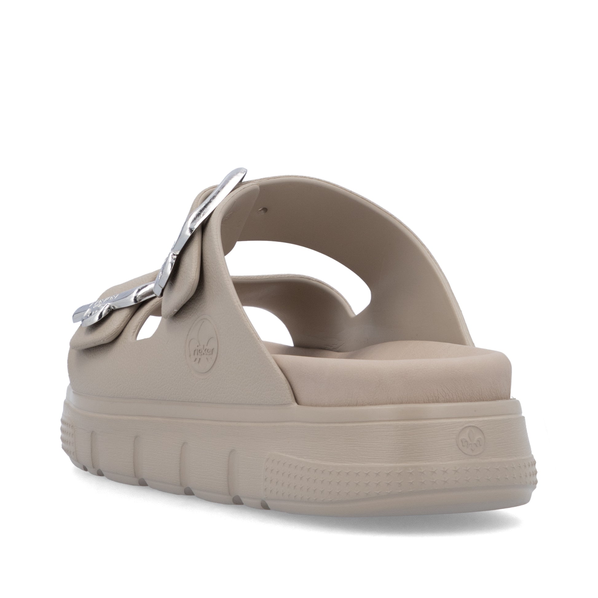 Beige Buckle Sandals for Women | Rieker P2180-60