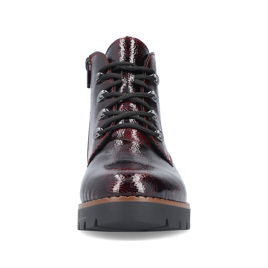 Red Zip Boots for Women | Rieker 44902-35