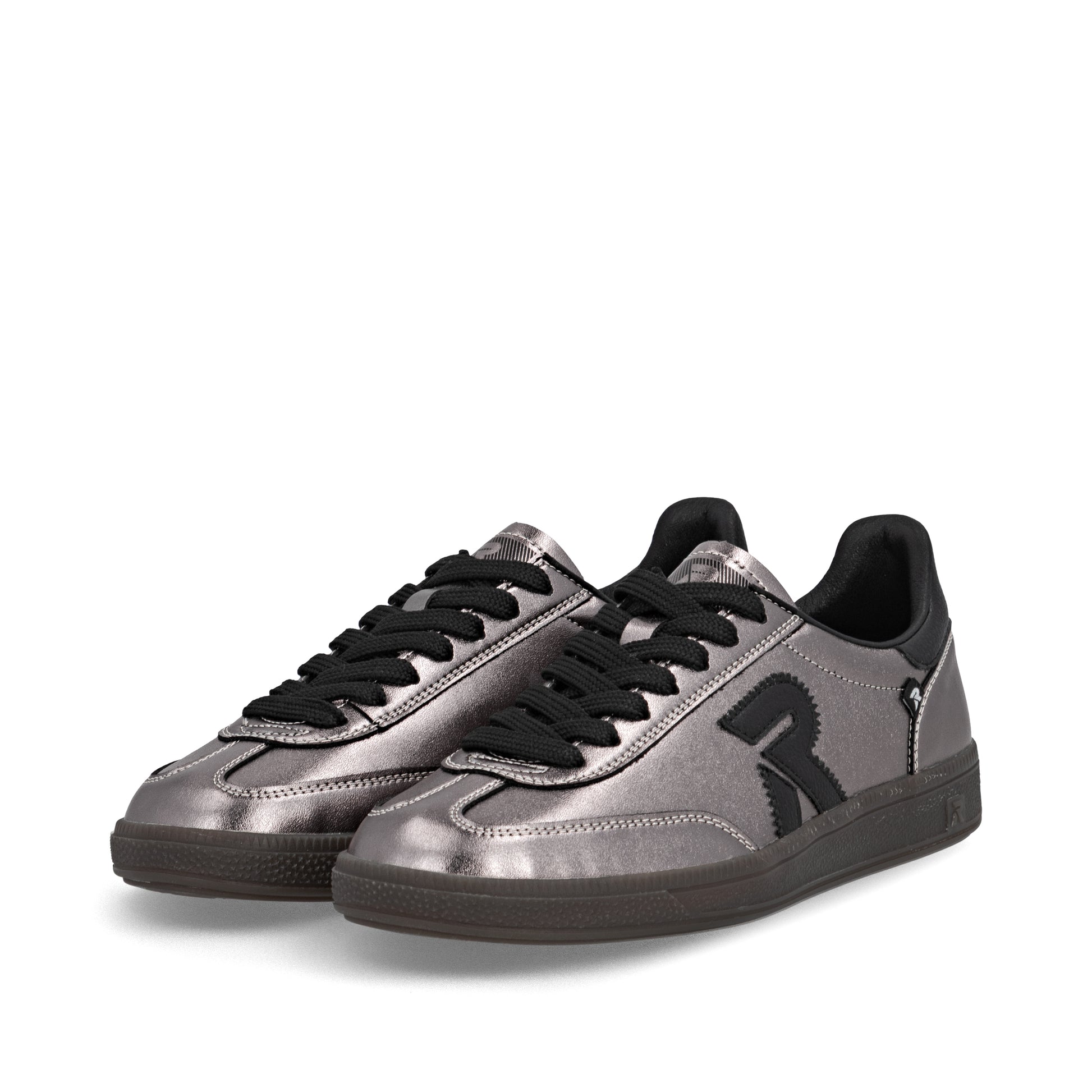 Silver/Platinum Elasticated Shoes for Women | Rieker W2200-91