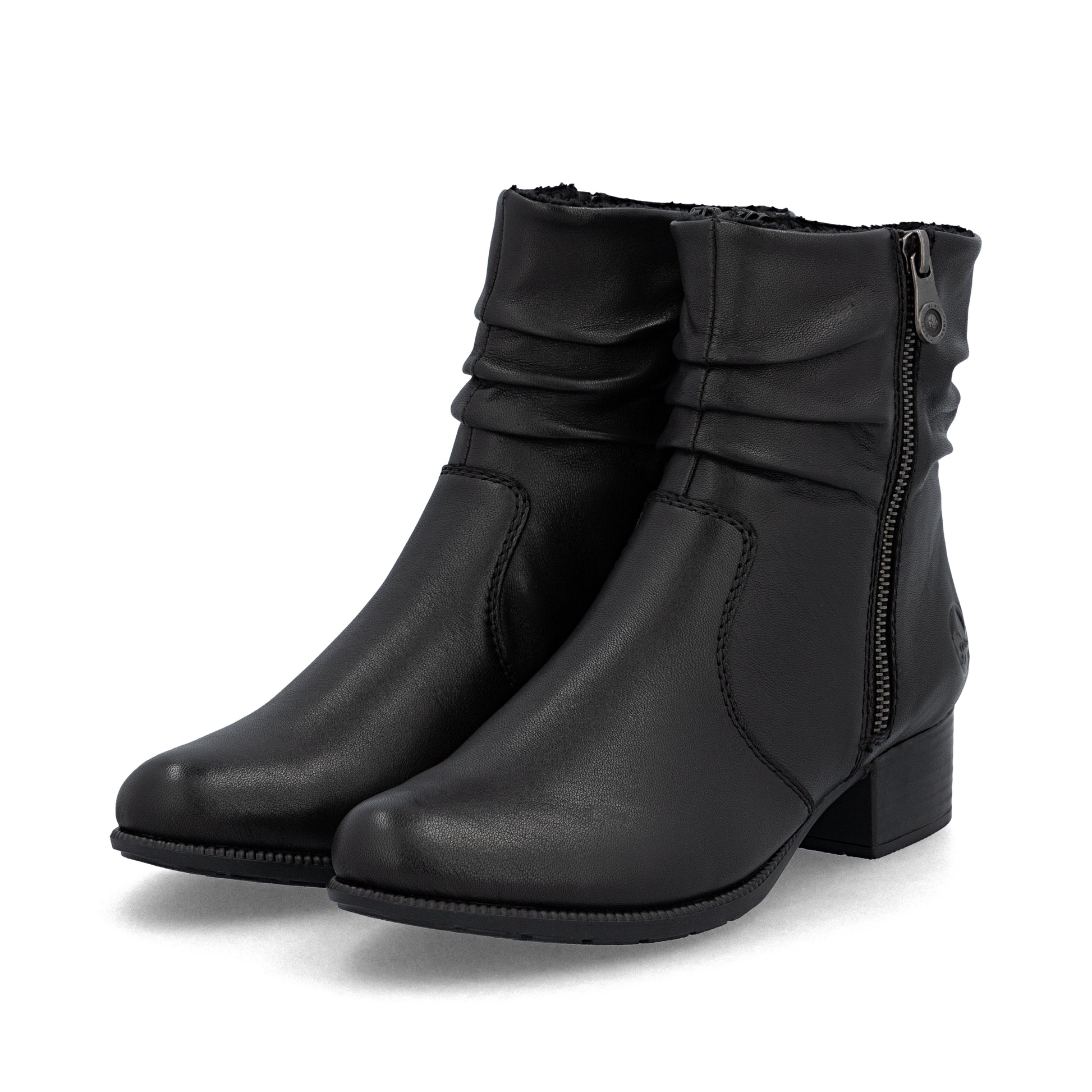 Black Zip Boots for Women | Rieker 78656-00