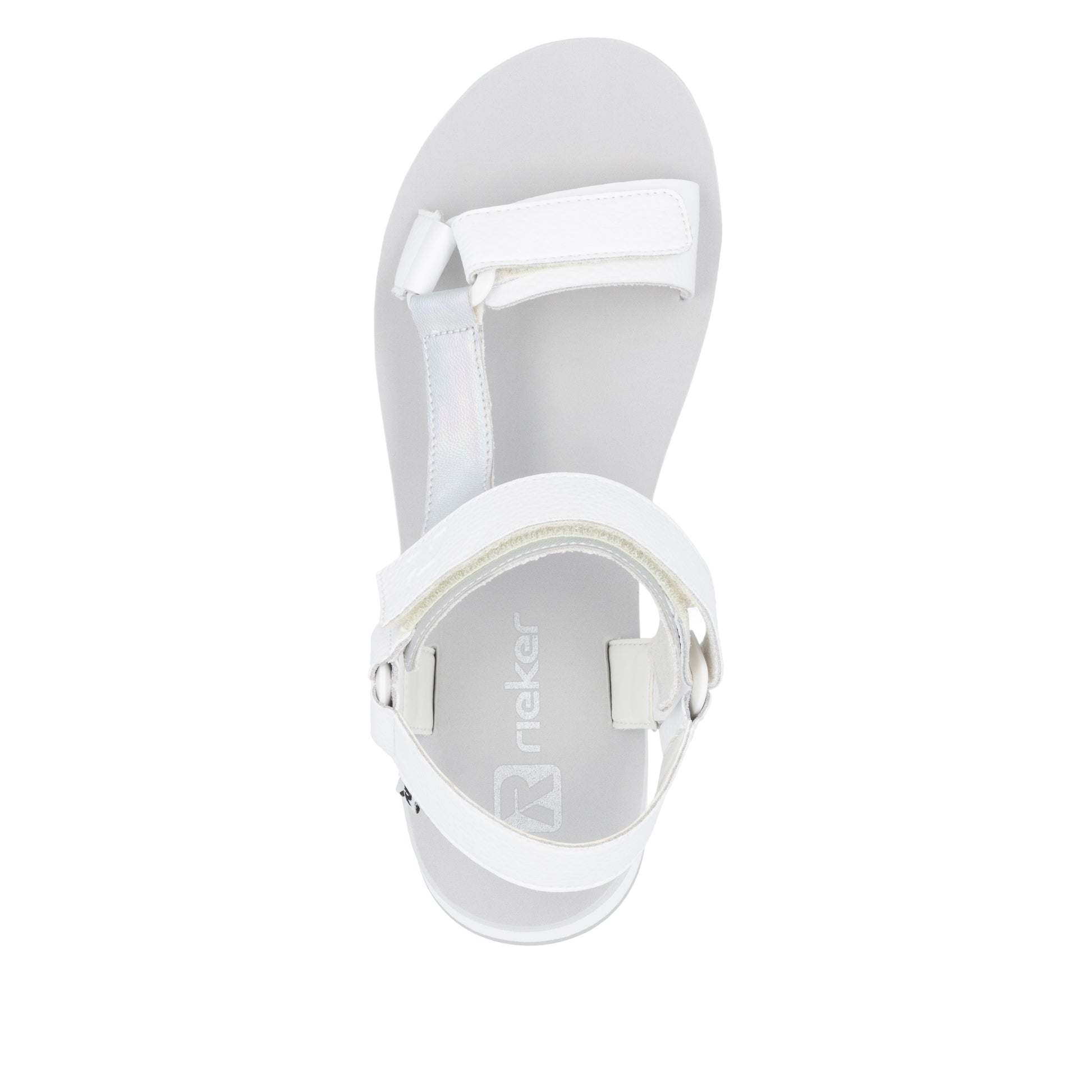 White Hook & Loop Sandals for Women | Rieker W3051-80