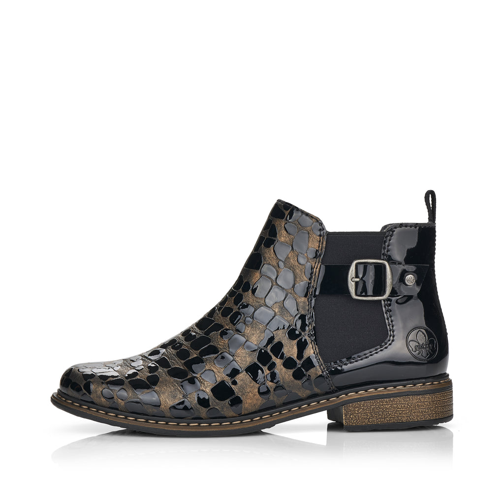 Bronze Zip Boots for Women | Rieker Z4965-90