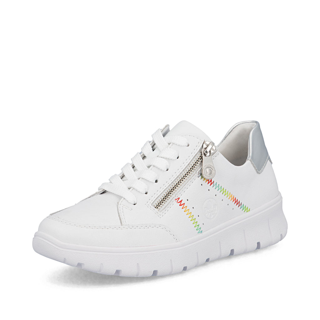 White Zip Shoes for Women | Rieker N1313-80