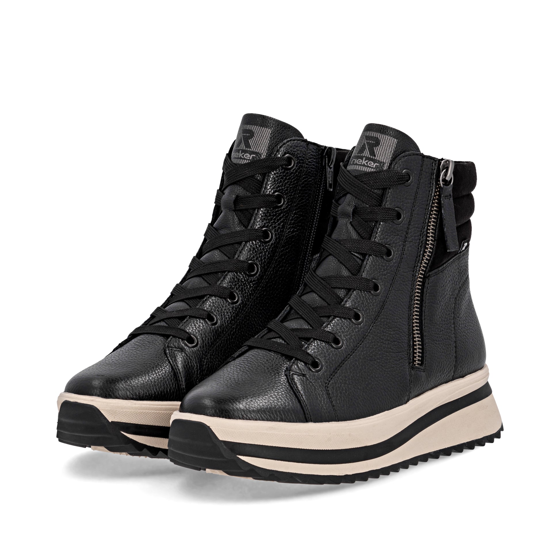 Black Zip Boots for Women | Rieker Sport W3870-00