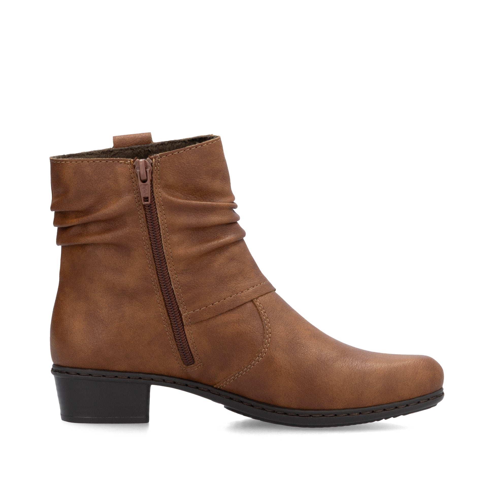 Brown Zip Boots for Women | Rieker Y0771-24
