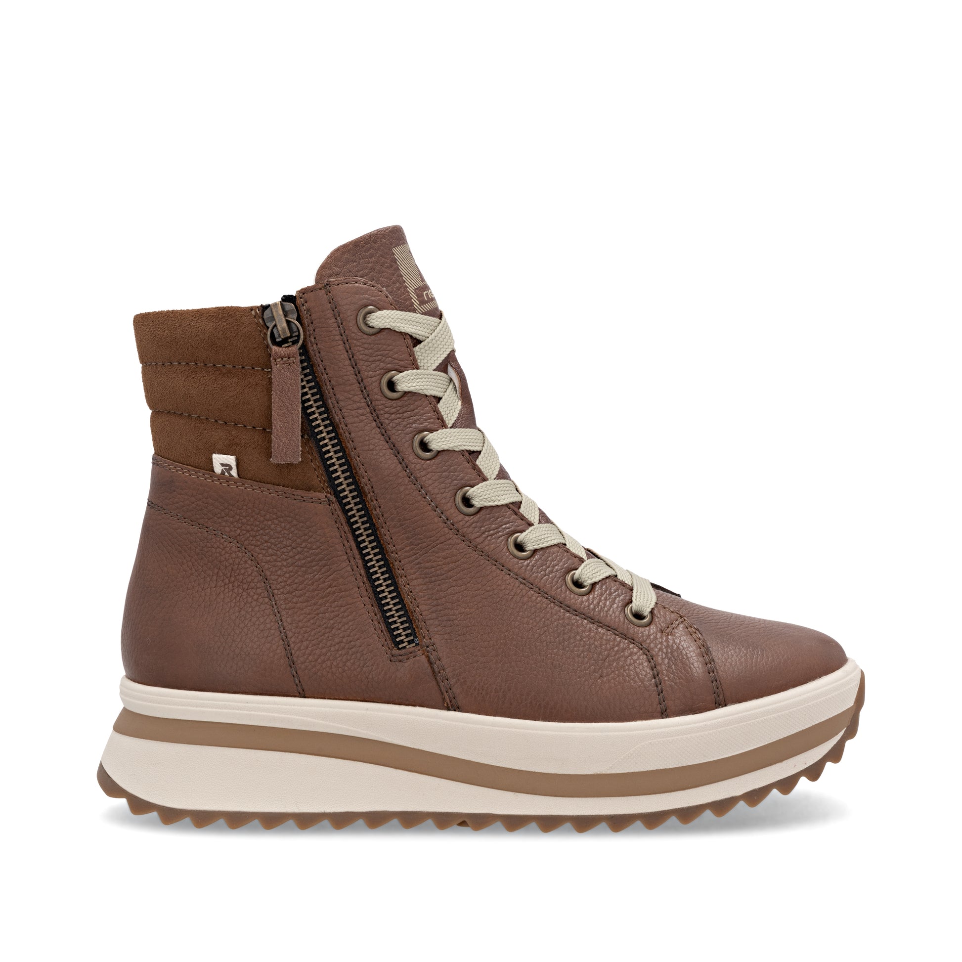 Brown Zip Boots for Women | Rieker W3870-24