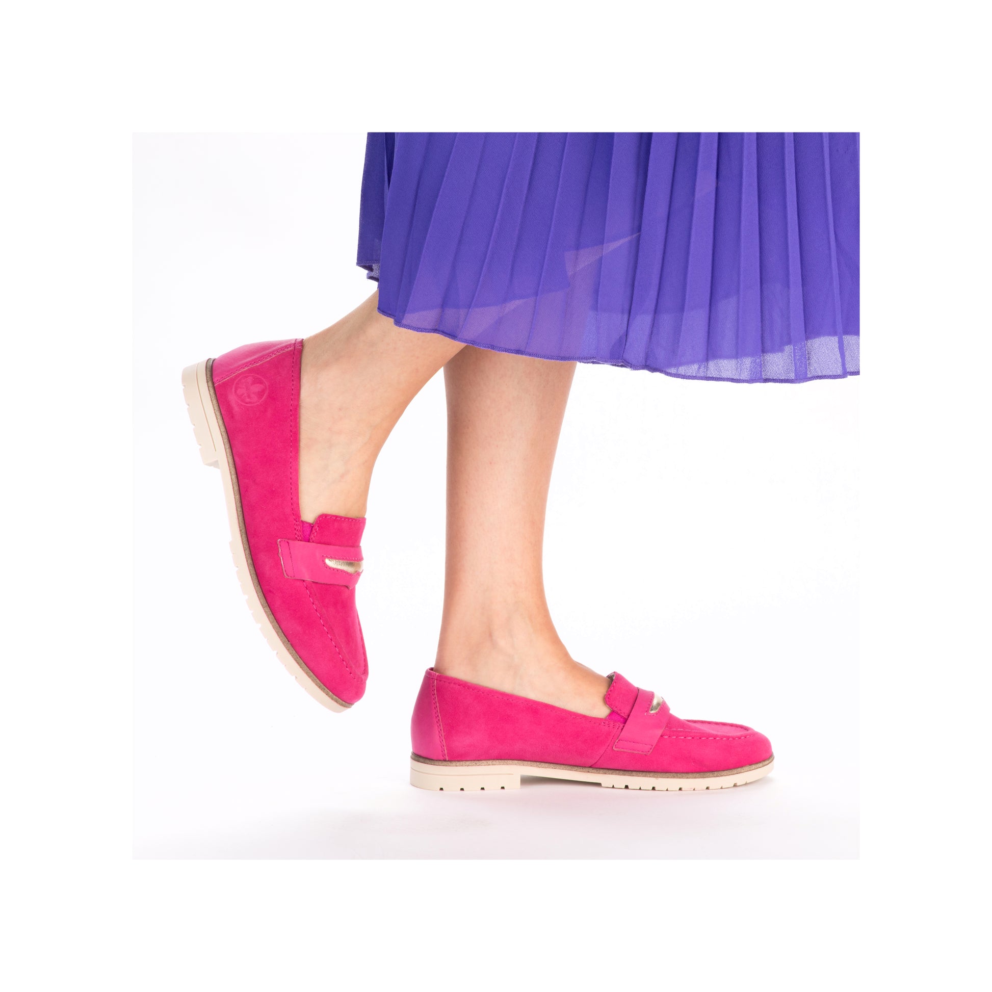 Pink Elasticated Shoes for Women | Rieker 45301-31