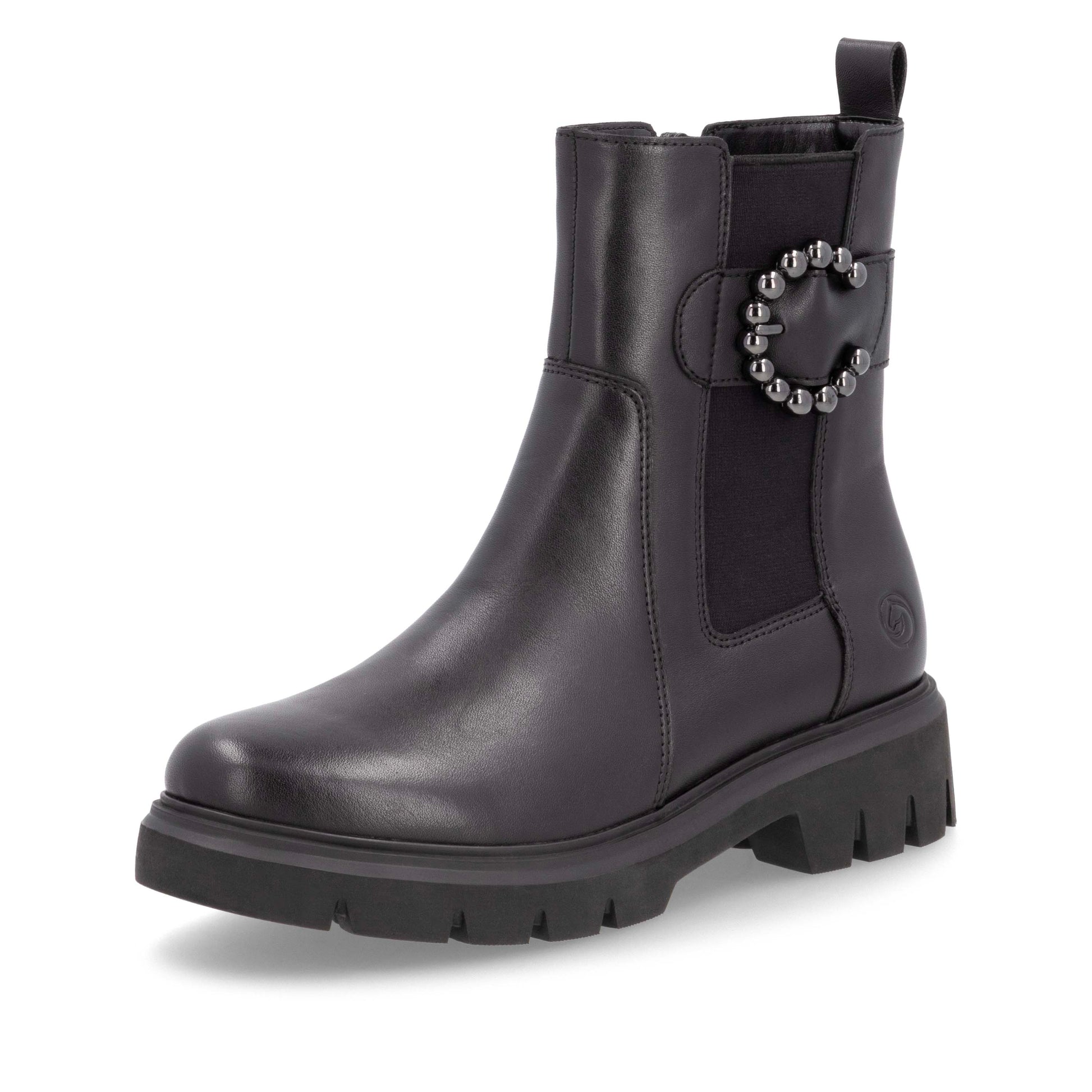 Black Zip Boots for Women | Remonte D1W74-00