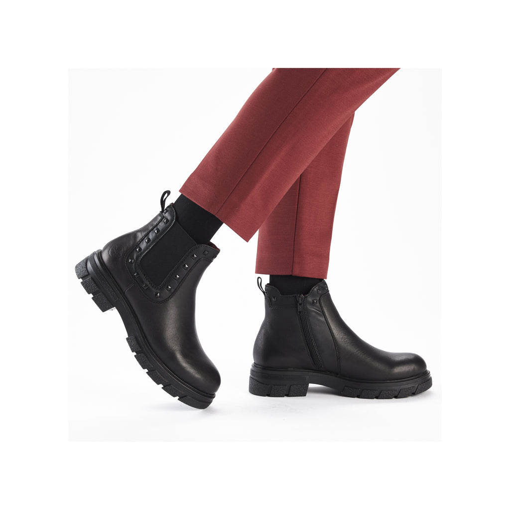 Black Zip Boots for Women | Rieker Z9154-00