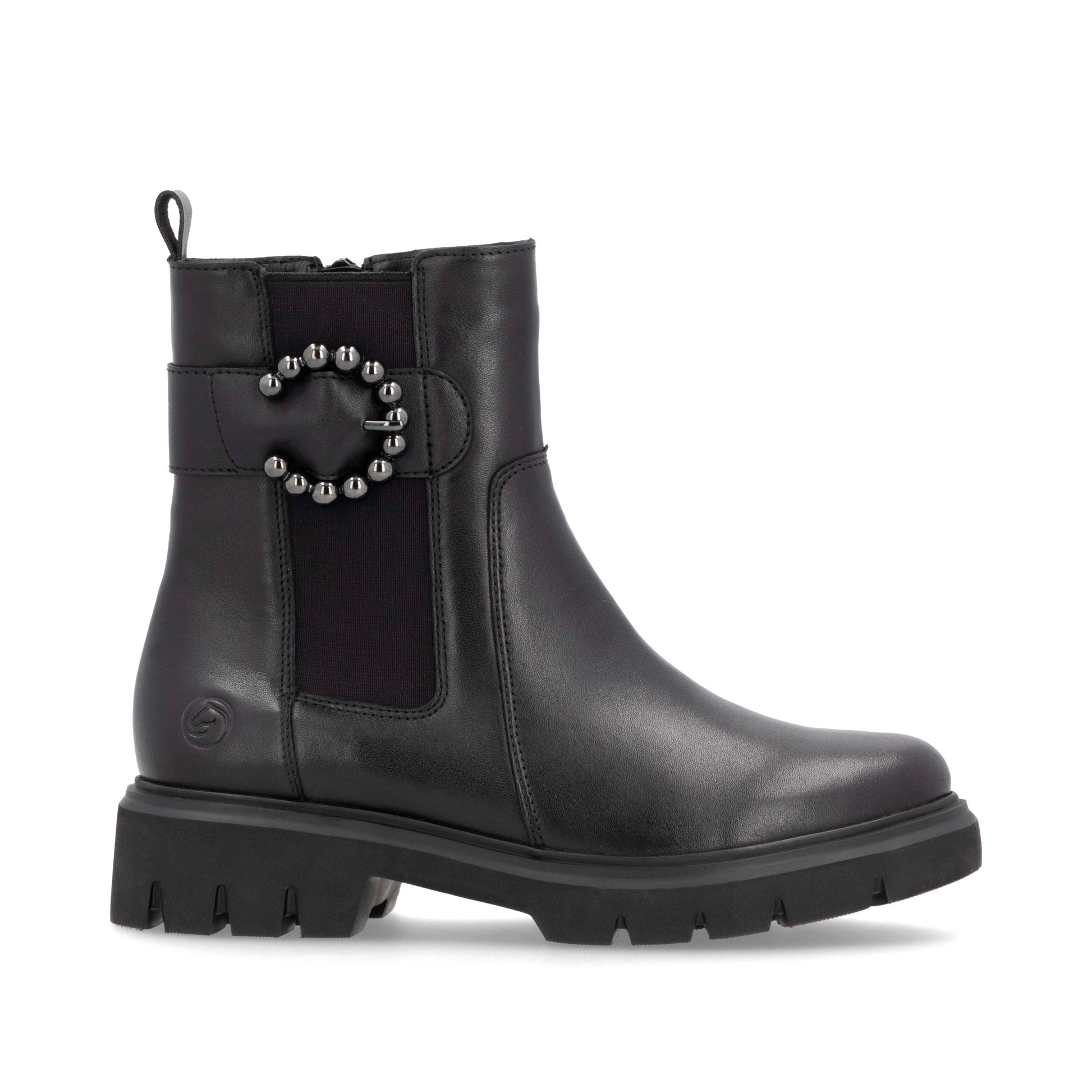 Black Zip Boots for Women | Remonte D1W74-00