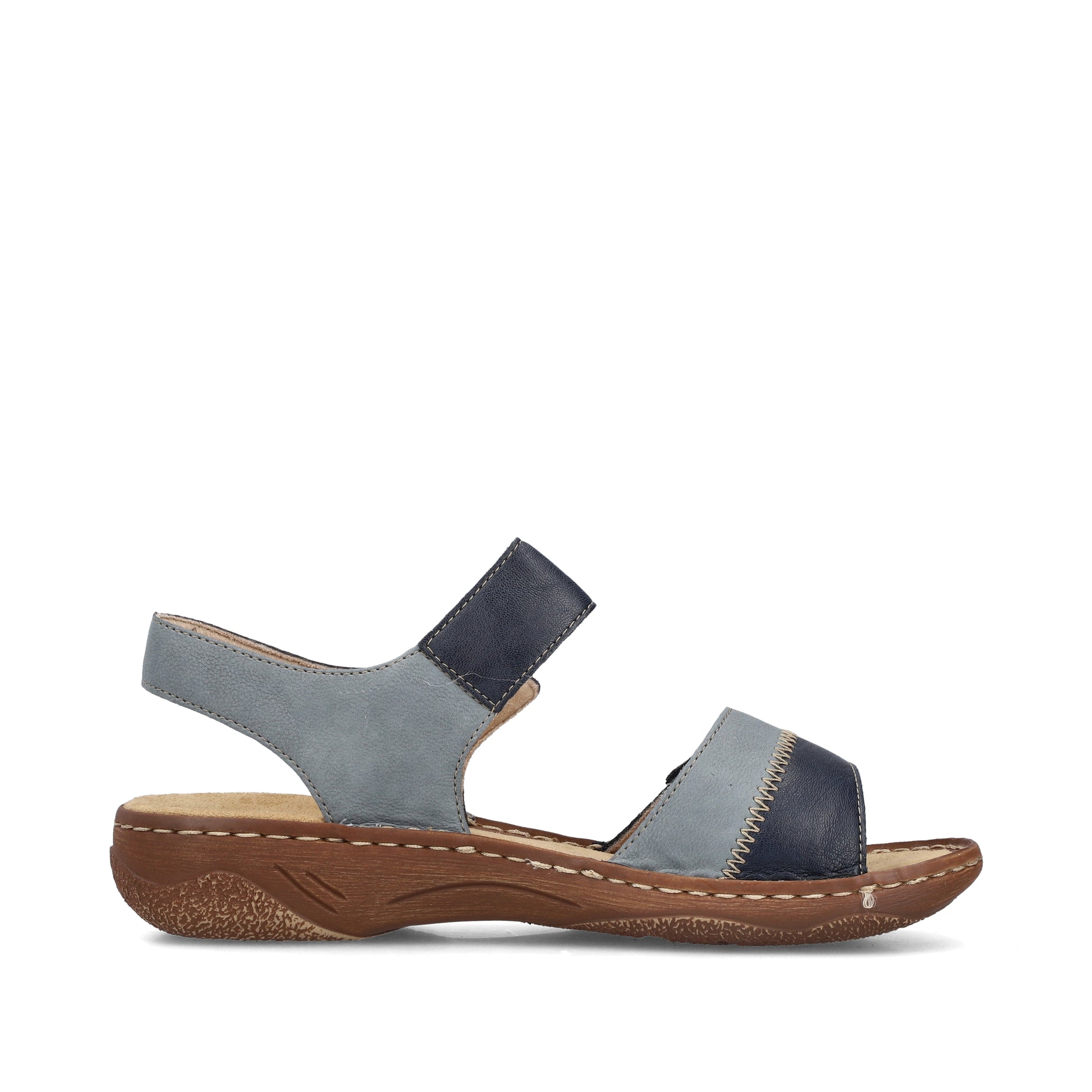 Blue Hook & Loop Sandals for Women | Rieker V2860-14