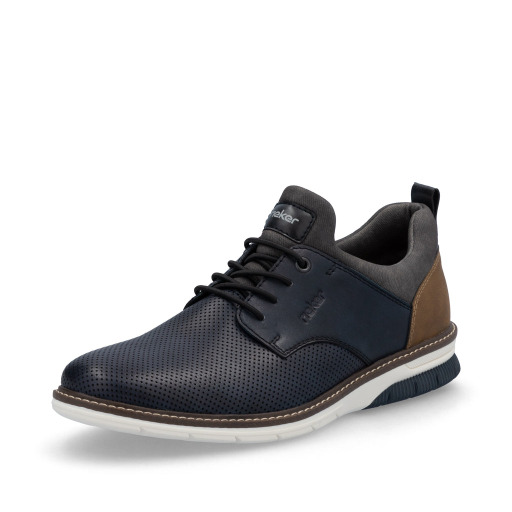 Blue Elasticated Shoes for Men | Rieker 14450-15