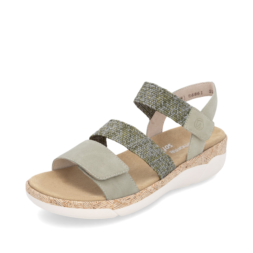 Green Hook & Loop Sandals for Women | Remonte R6861-52