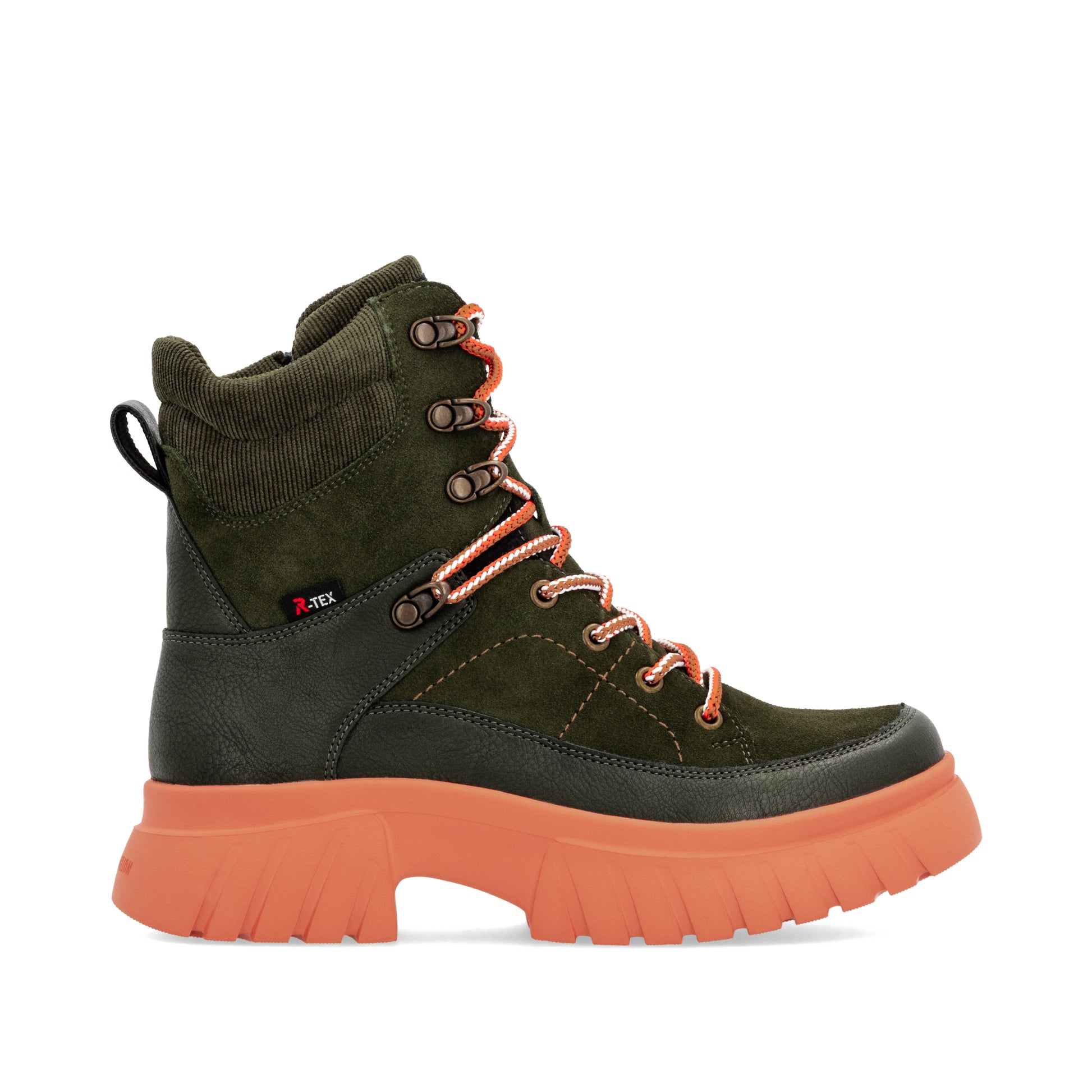 Green Zip Boots for Women | Rieker Sport W1871-54