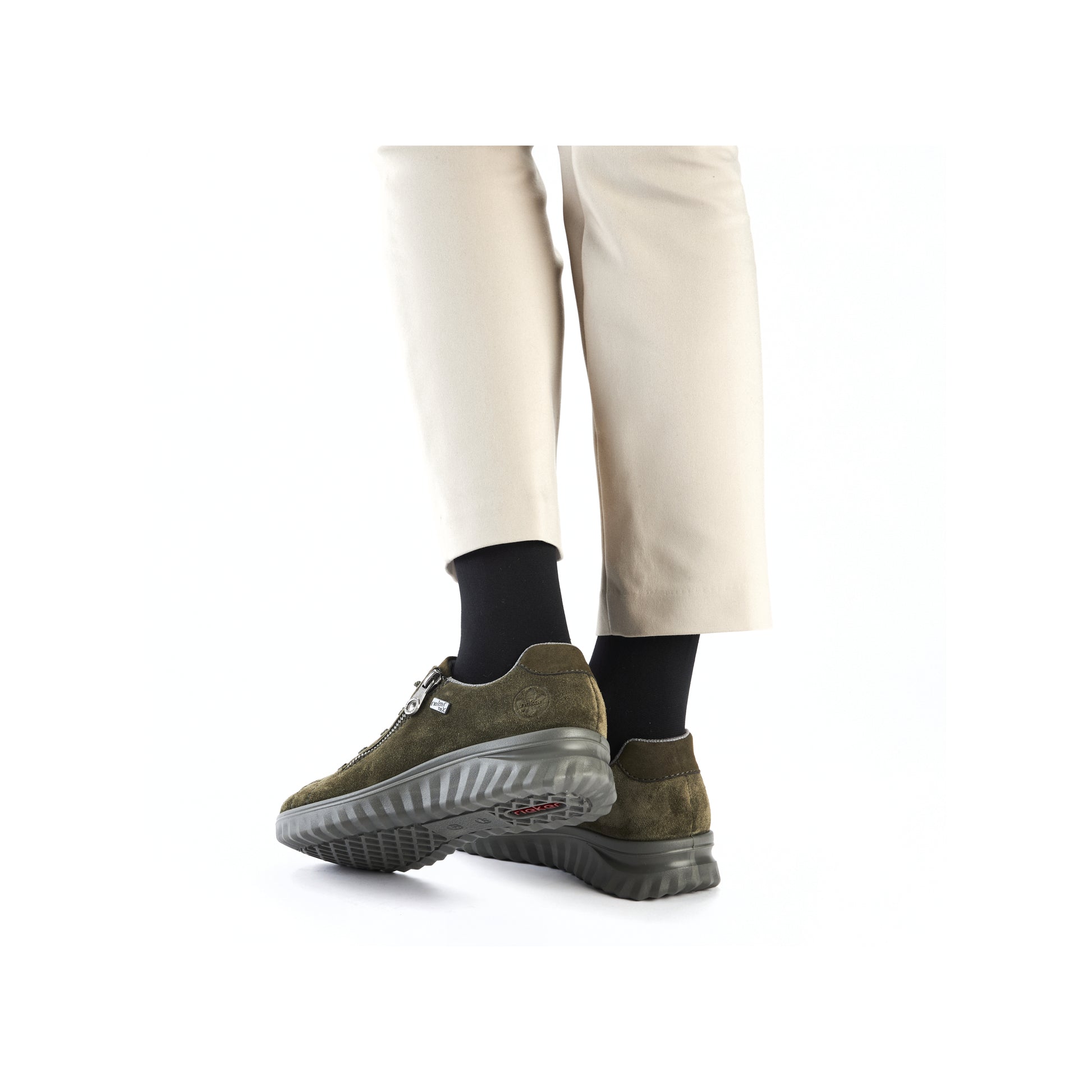 Green Zip Shoes for Women | Rieker 59000-54