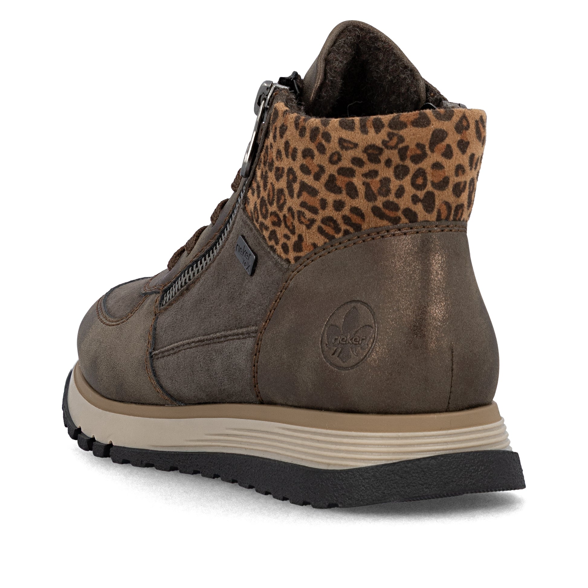 Brown Zip Boots for Women | Rieker 49040-24