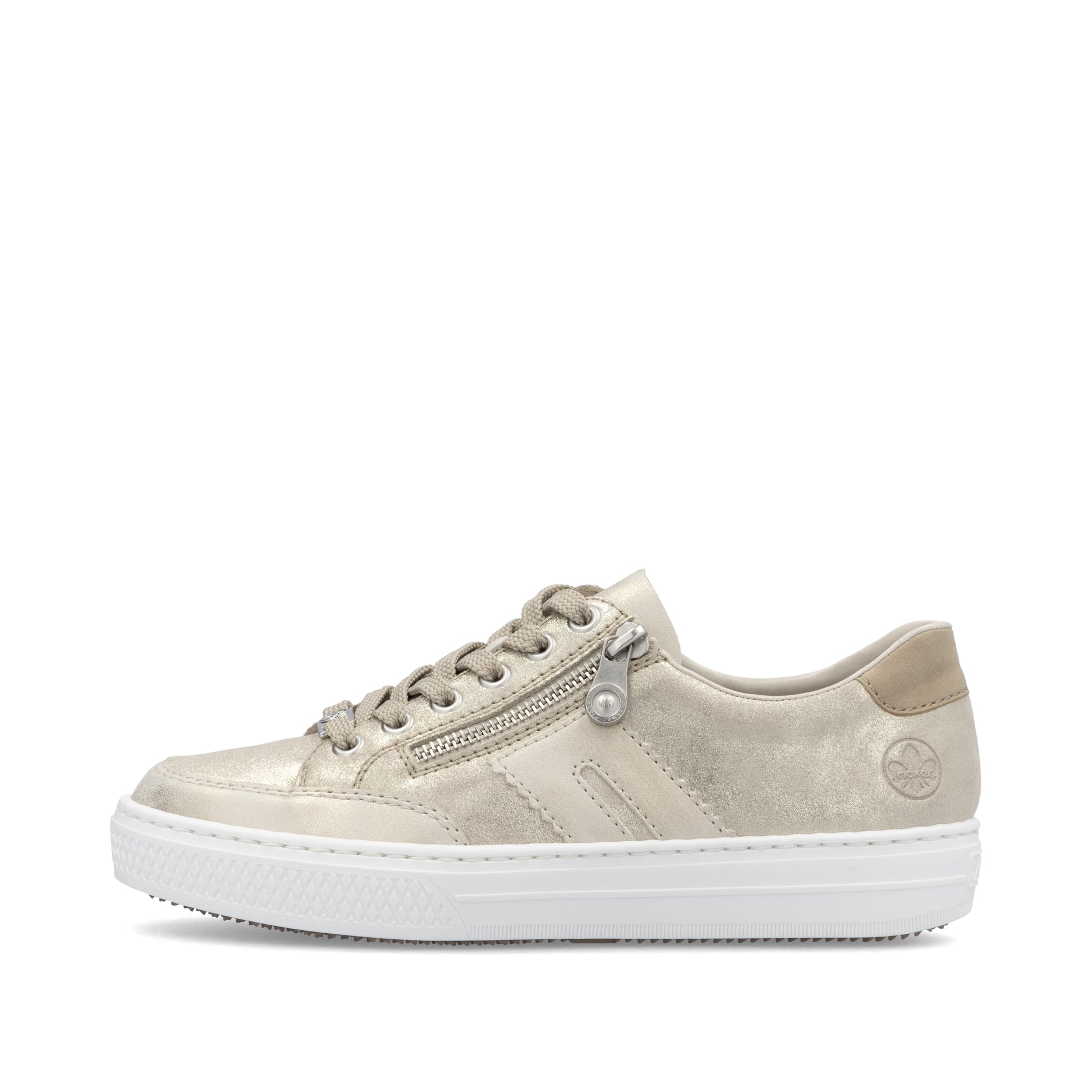 Beige Zip Shoes for Women | Rieker L5903-62