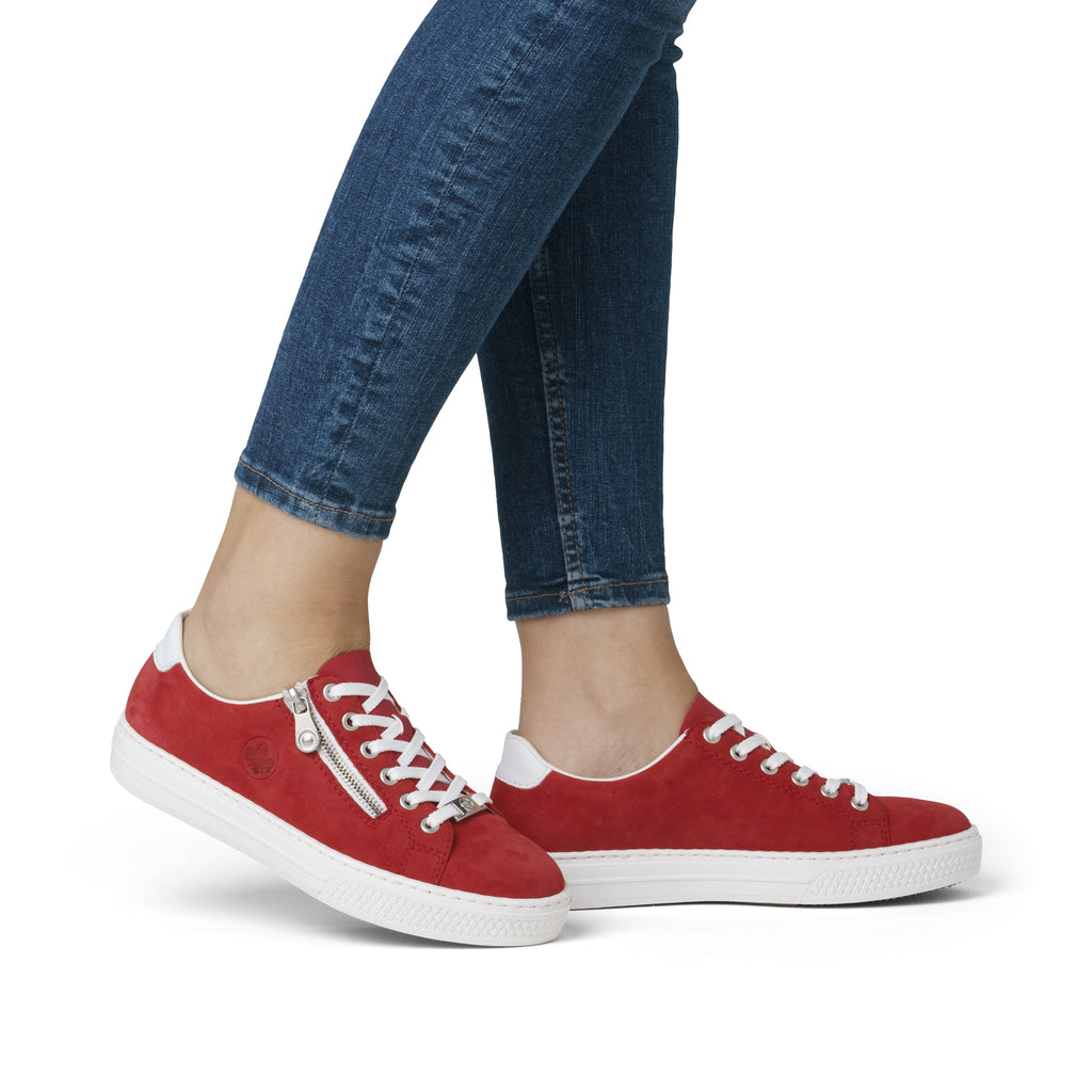 Red Zip Shoes for Women | Rieker L59L1-33