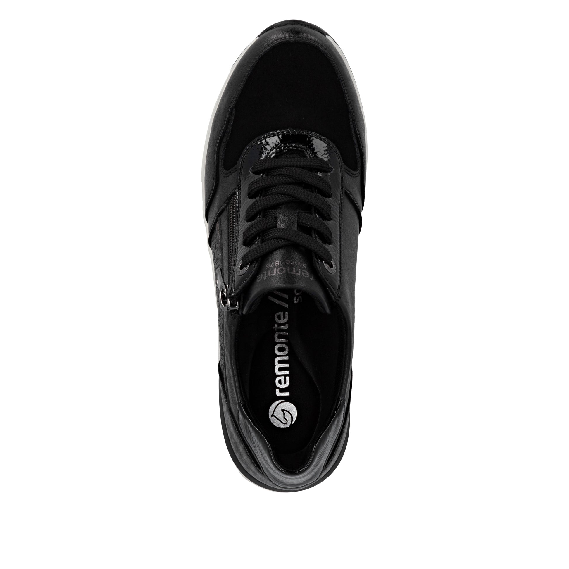 Black Zip Shoes for Women | Remonte D0T16-03