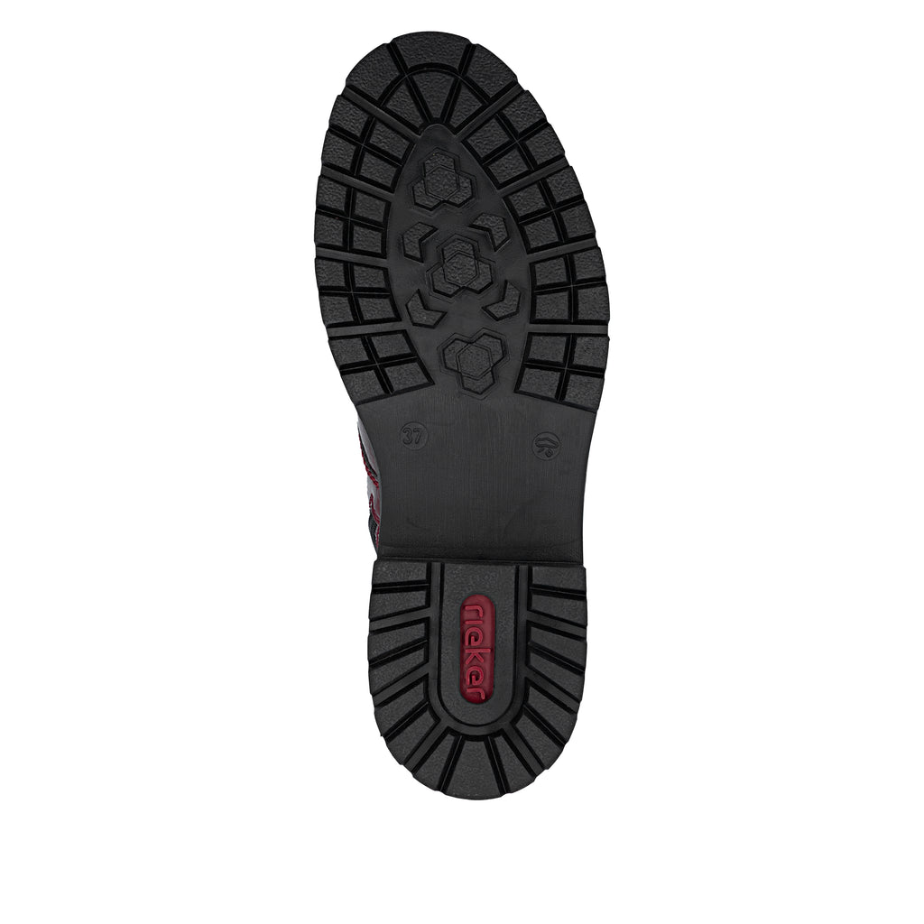 Red Zip Boots for Women | Rieker Z2841-33