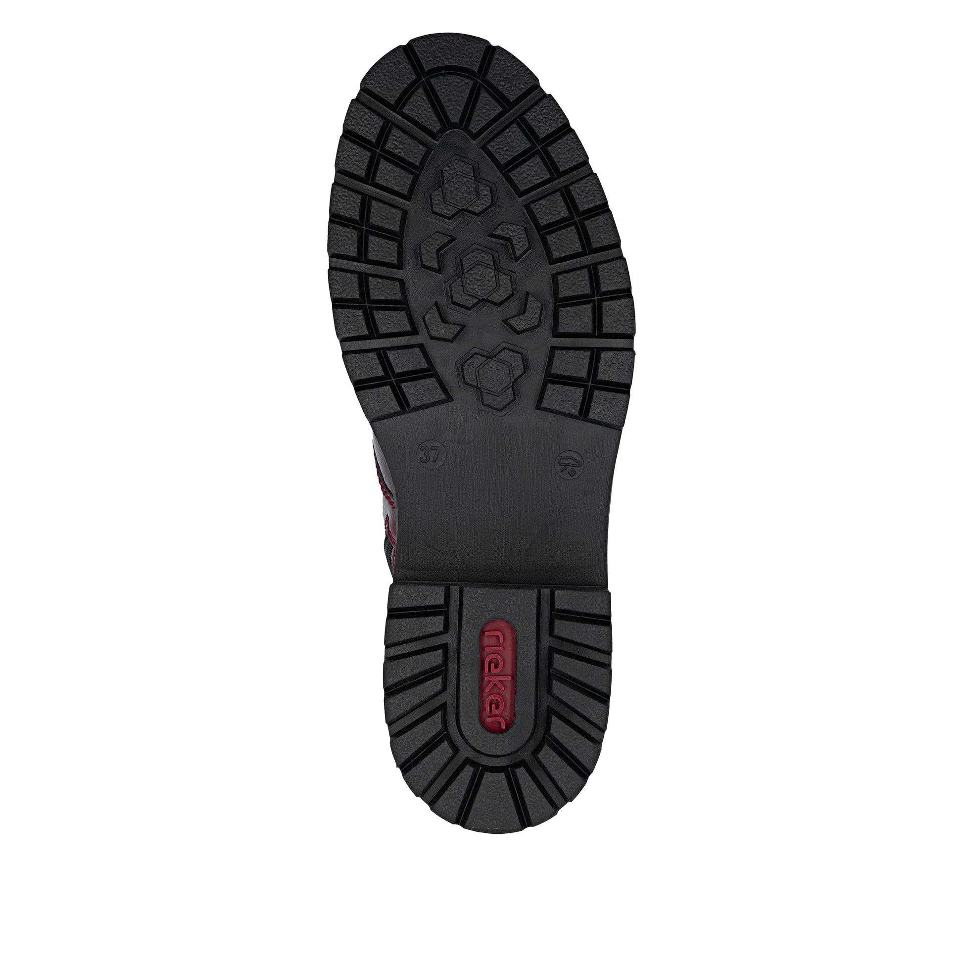 Red Zip Boots for Women | Rieker Z2841-33