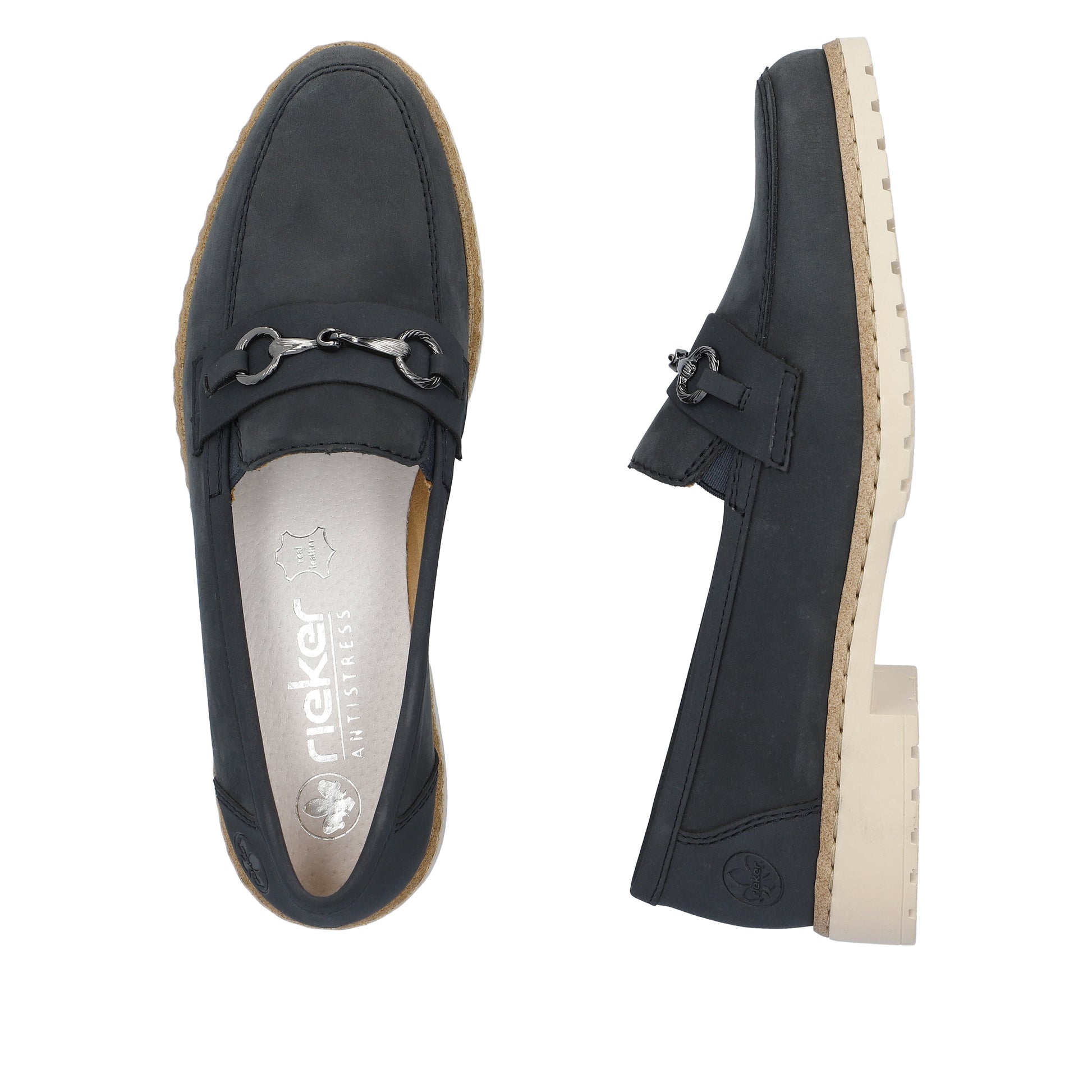 Blue Elasticated Shoes for Women | Rieker 51860-14