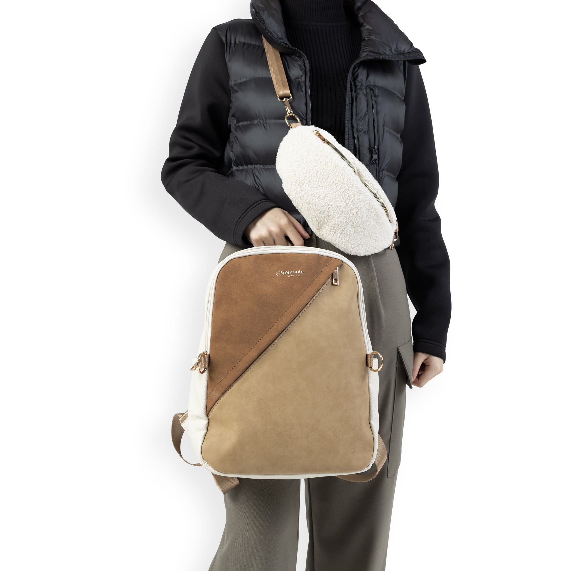 Beige Zip Bags for Women | Remonte Q0533-61
