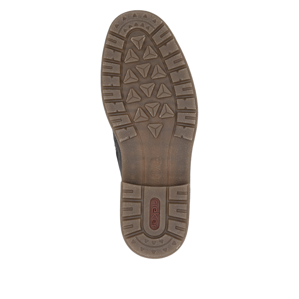 Grey Zip Boots for Men | Rieker 33106-45