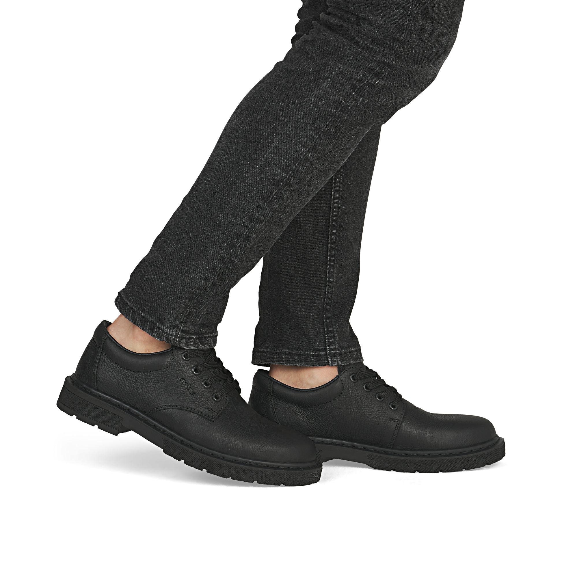 Black Elasticated Shoes for Men | Rieker 31610-00