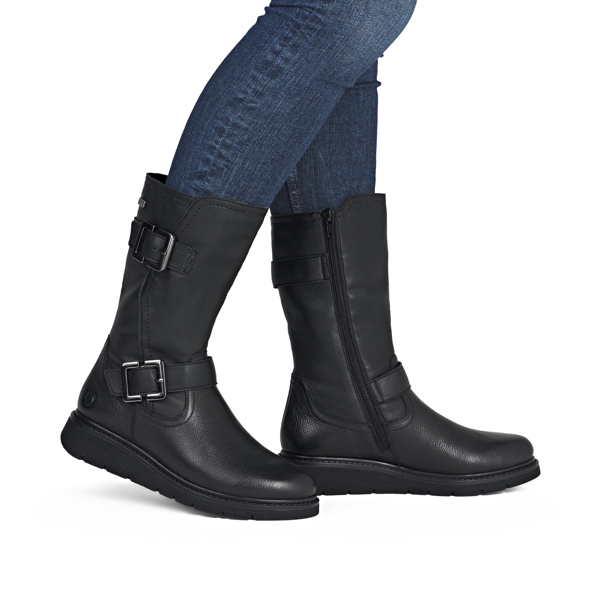 Black Zip Boots for Women | Remonte D3980-00