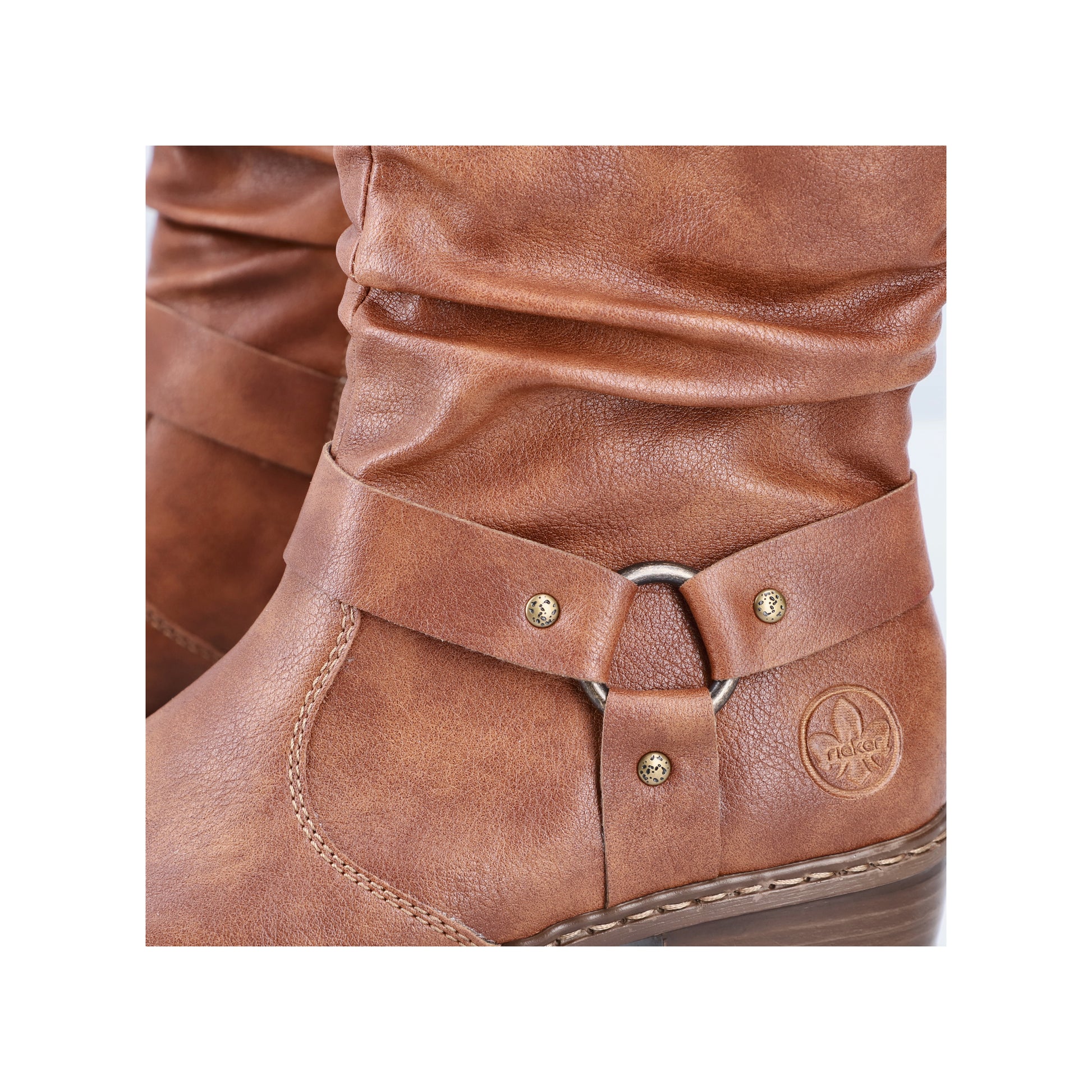 Brown Zip Boots for Women | Rieker Y0850-24