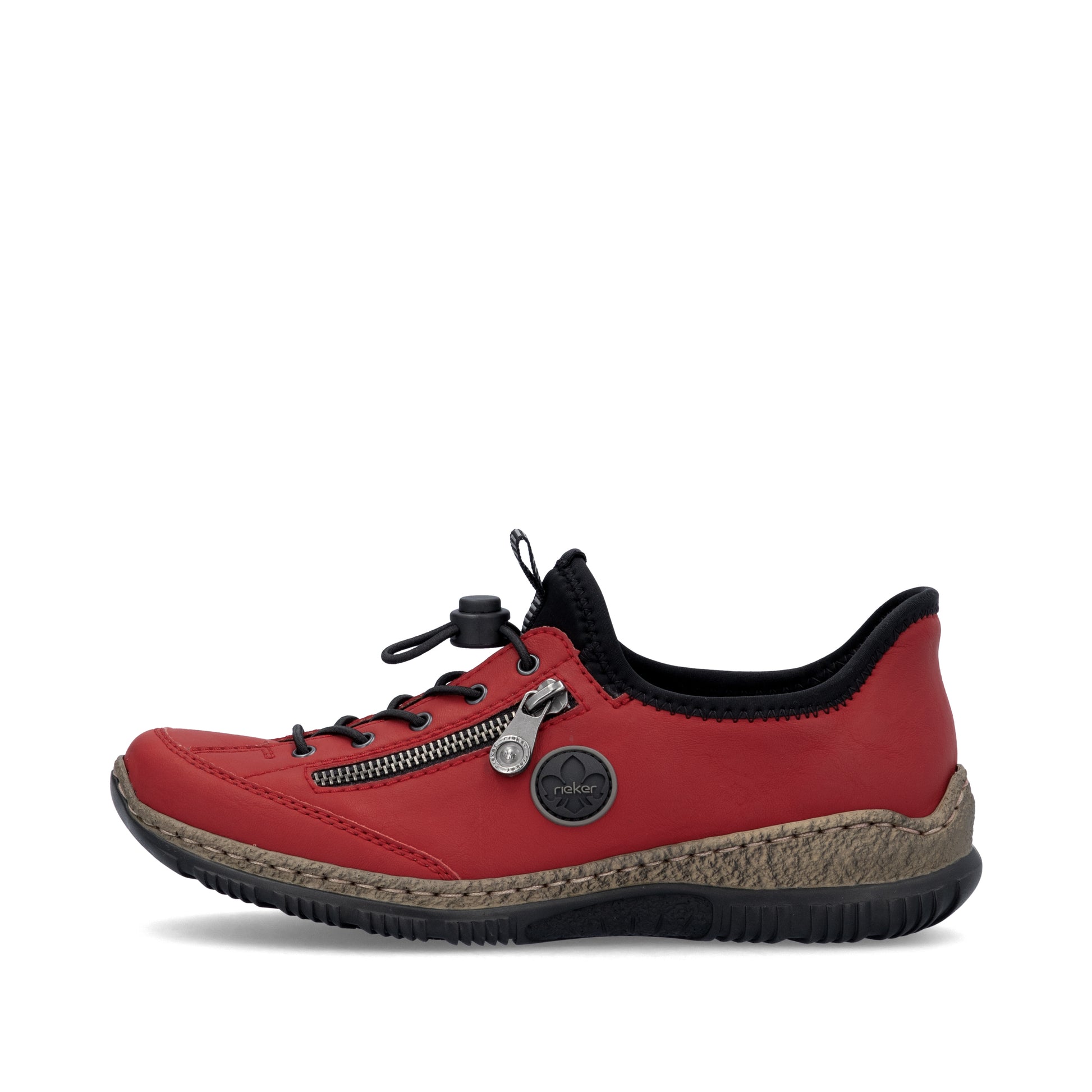 Red Elasticated Shoes for Women | Rieker N3267-33