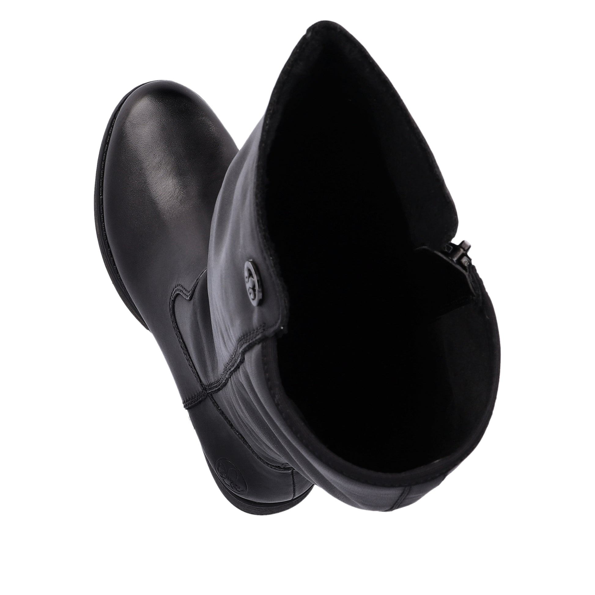 Black Zip Boots for Women | Rieker Z9591-01