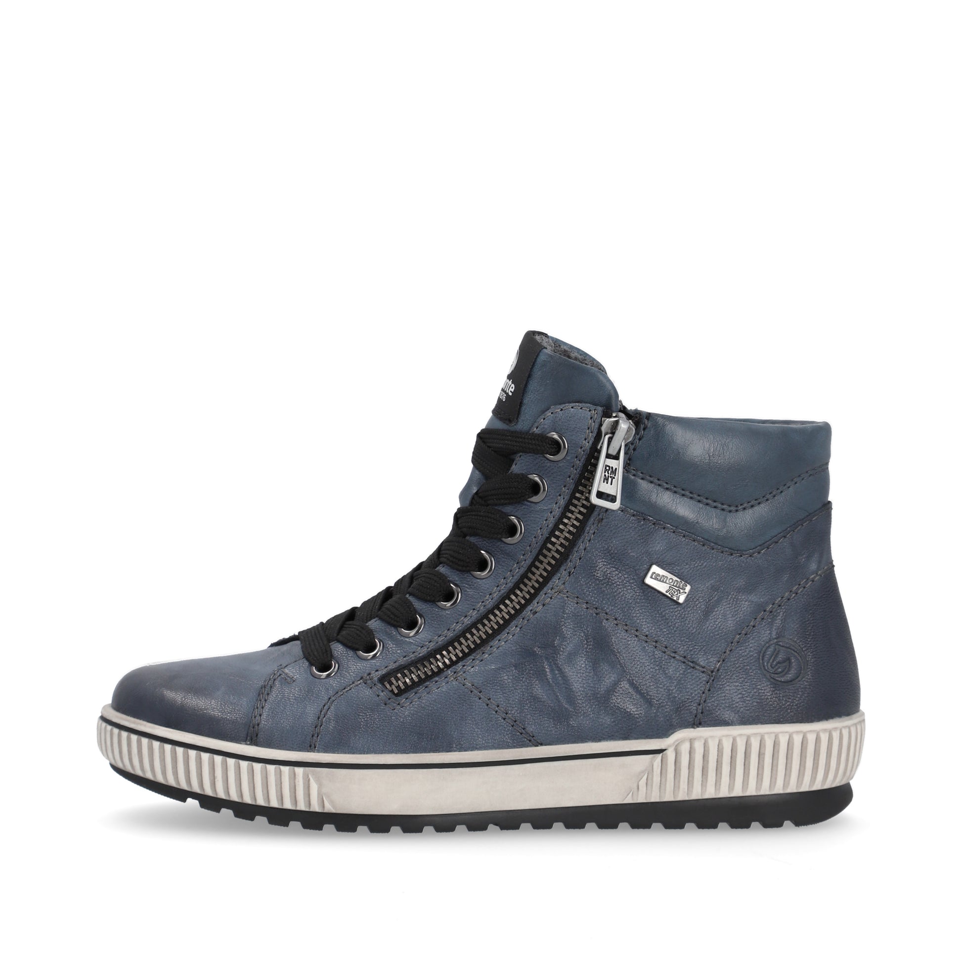 Blue Zip Boots for Women | Remonte D0772-14