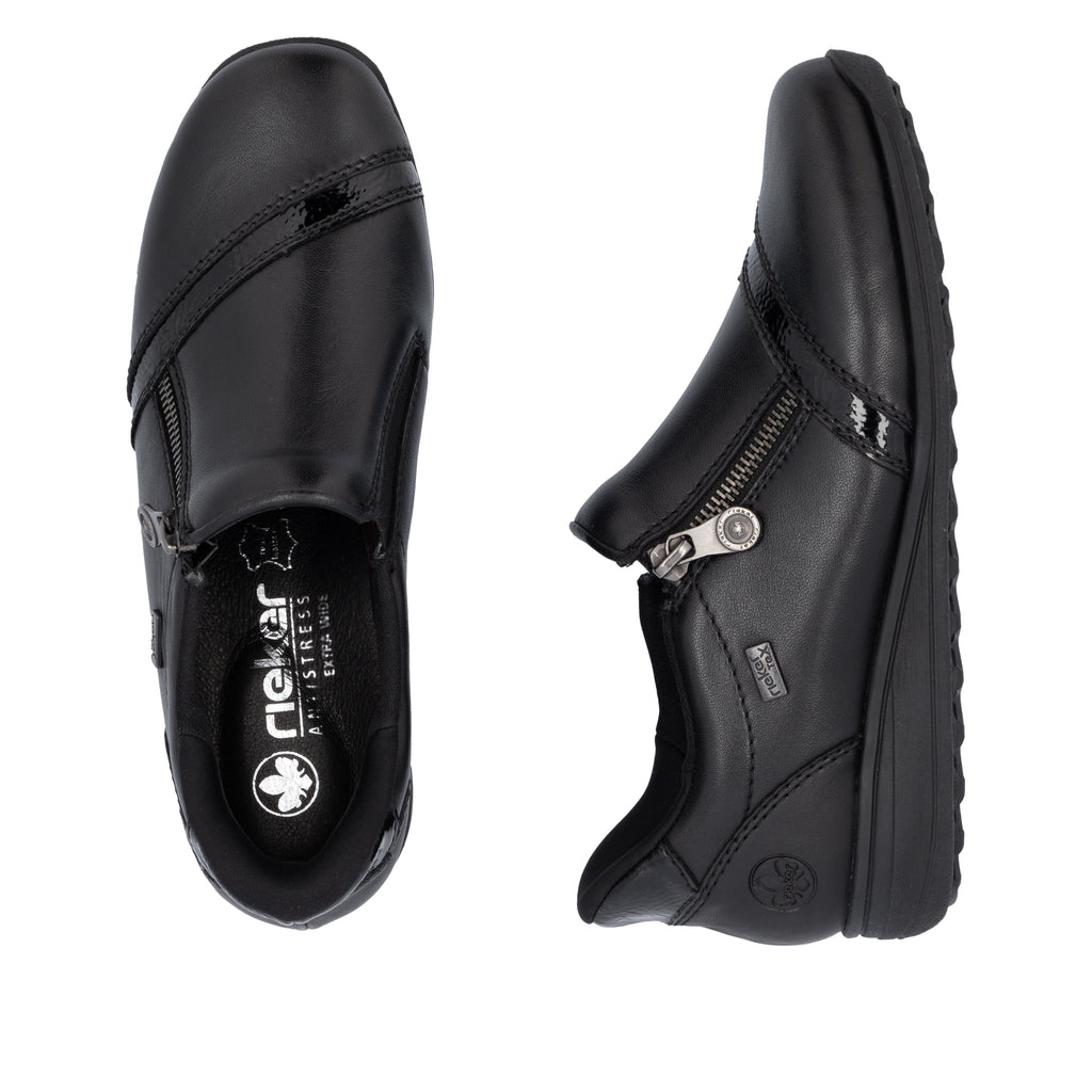 Black Zip Shoes for Women | Rieker 47264-00