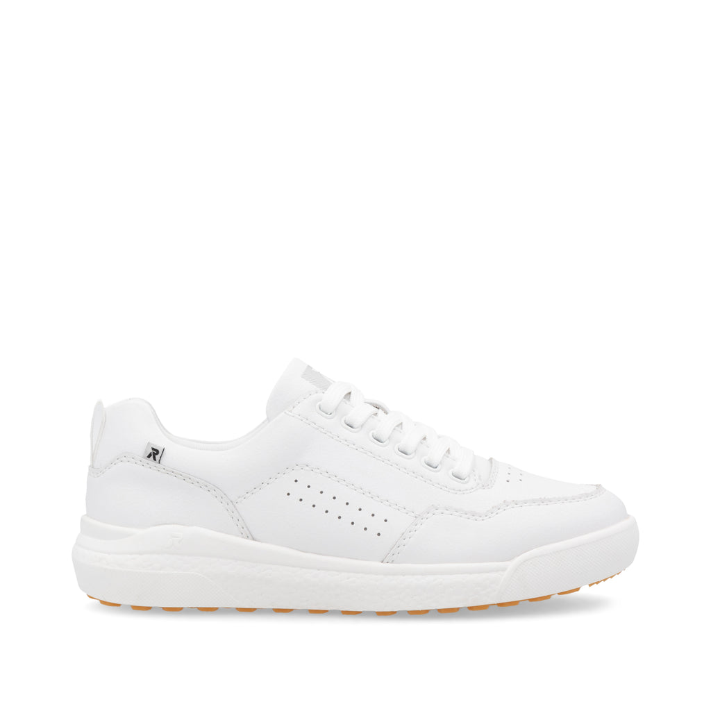 White Elasticated Shoes for Women | Rieker W1101-80
