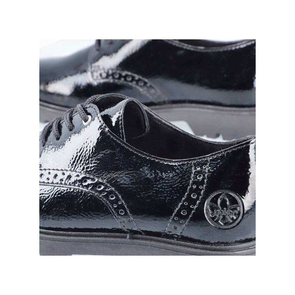 Black Elasticated Shoes for Women | Rieker 45502-00