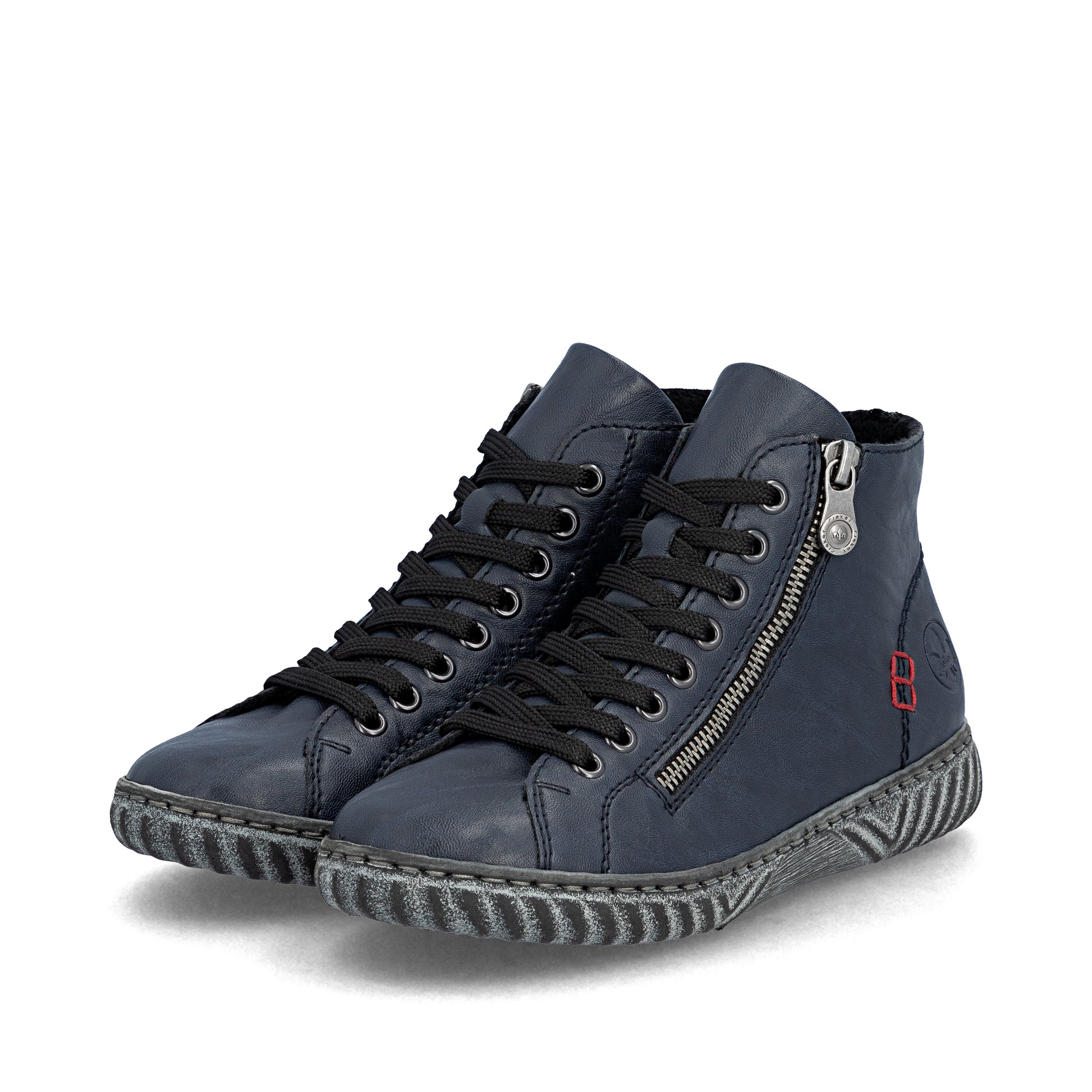 Blue Zip Boots for Women | Rieker N0921-14
