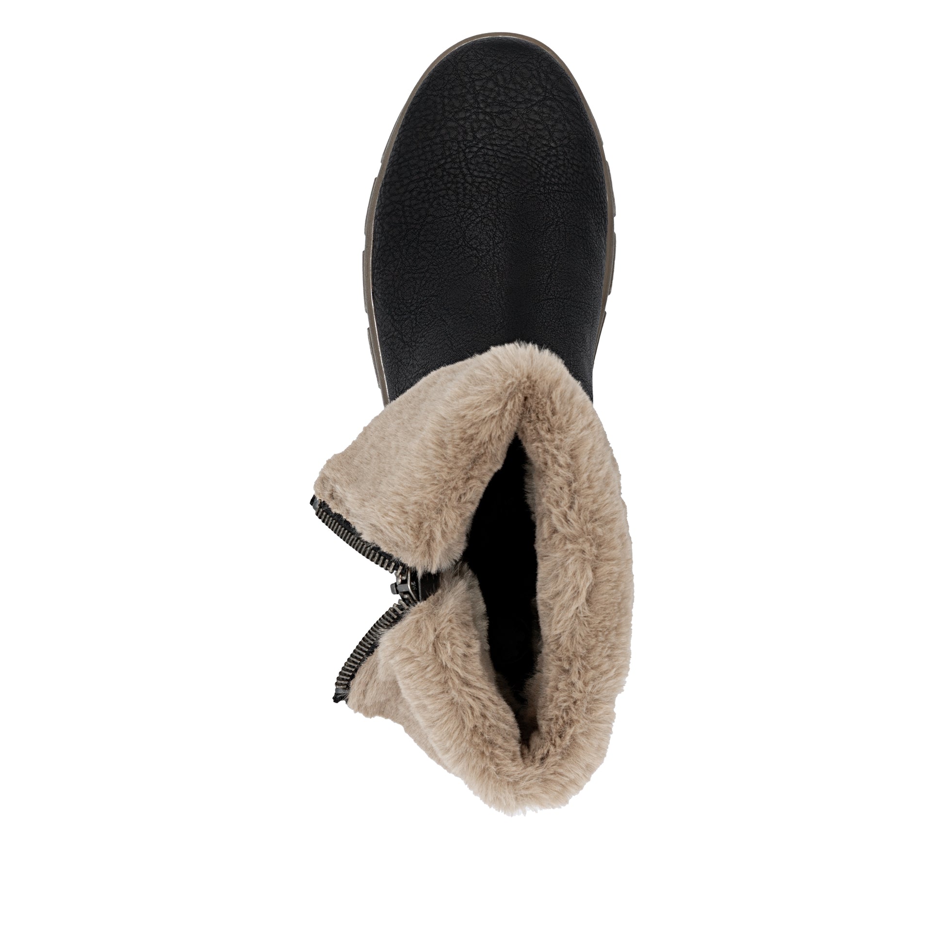 Black Zip Boots for Women | Rieker Z1182-00