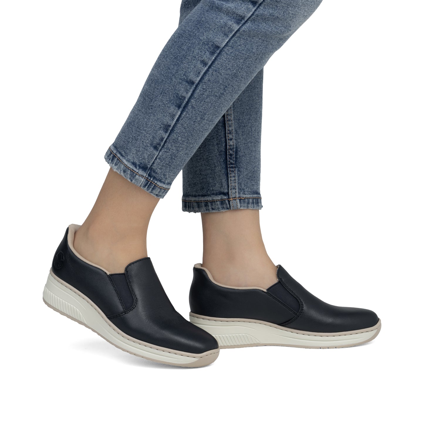 Rieker Women's Casual Slip-on Shoe - Blue | 48761-14
