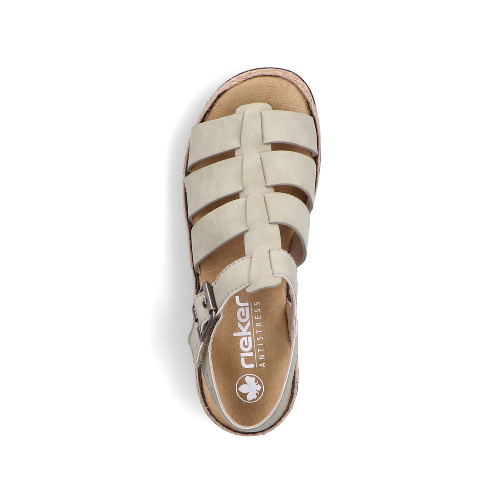 Green Hook & Loop Sandals for Women | Rieker V7904-52